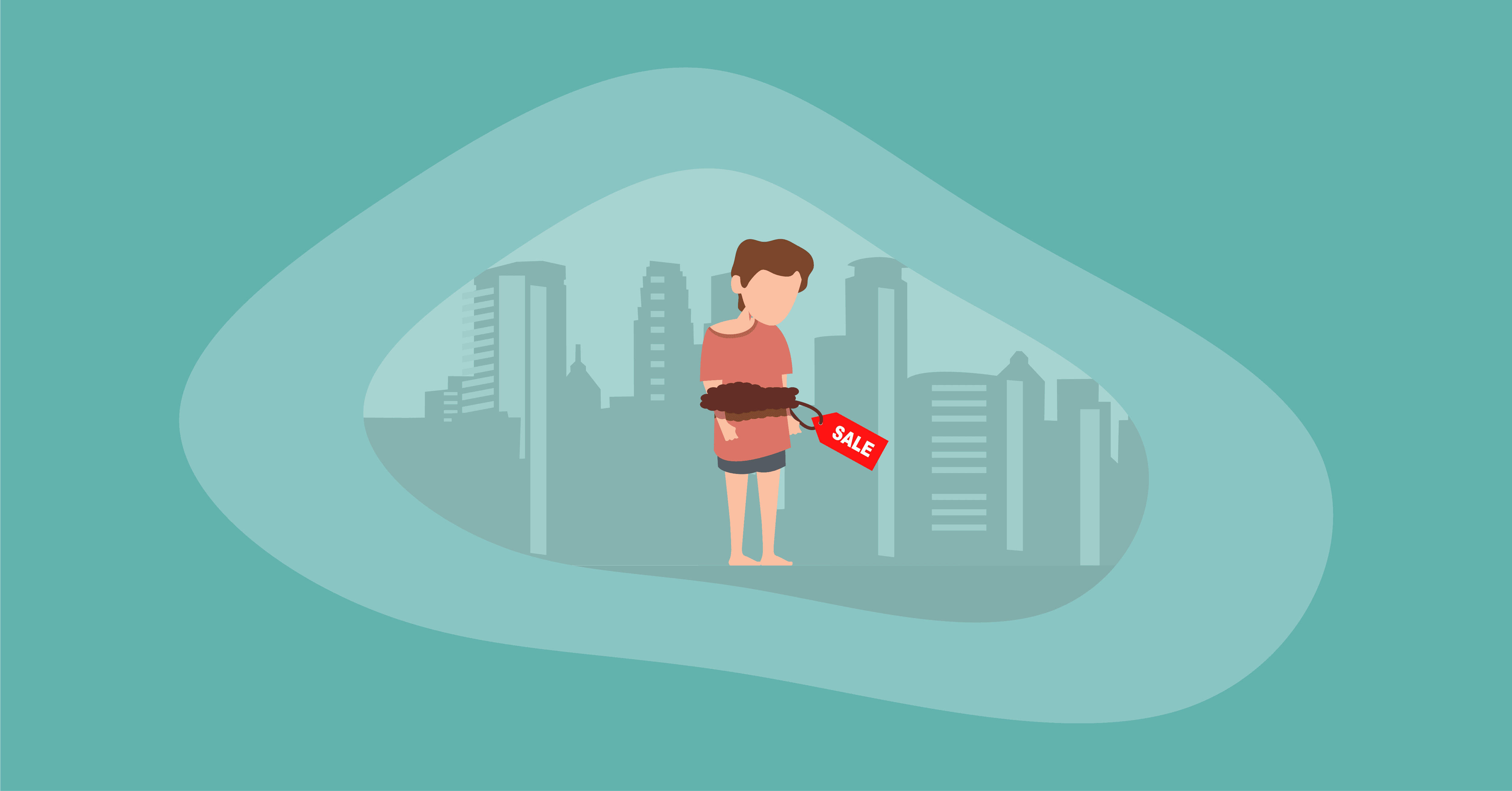 Attempted illustration of child trafficking