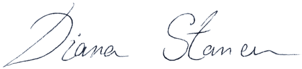 Illustration of a signature for Diana