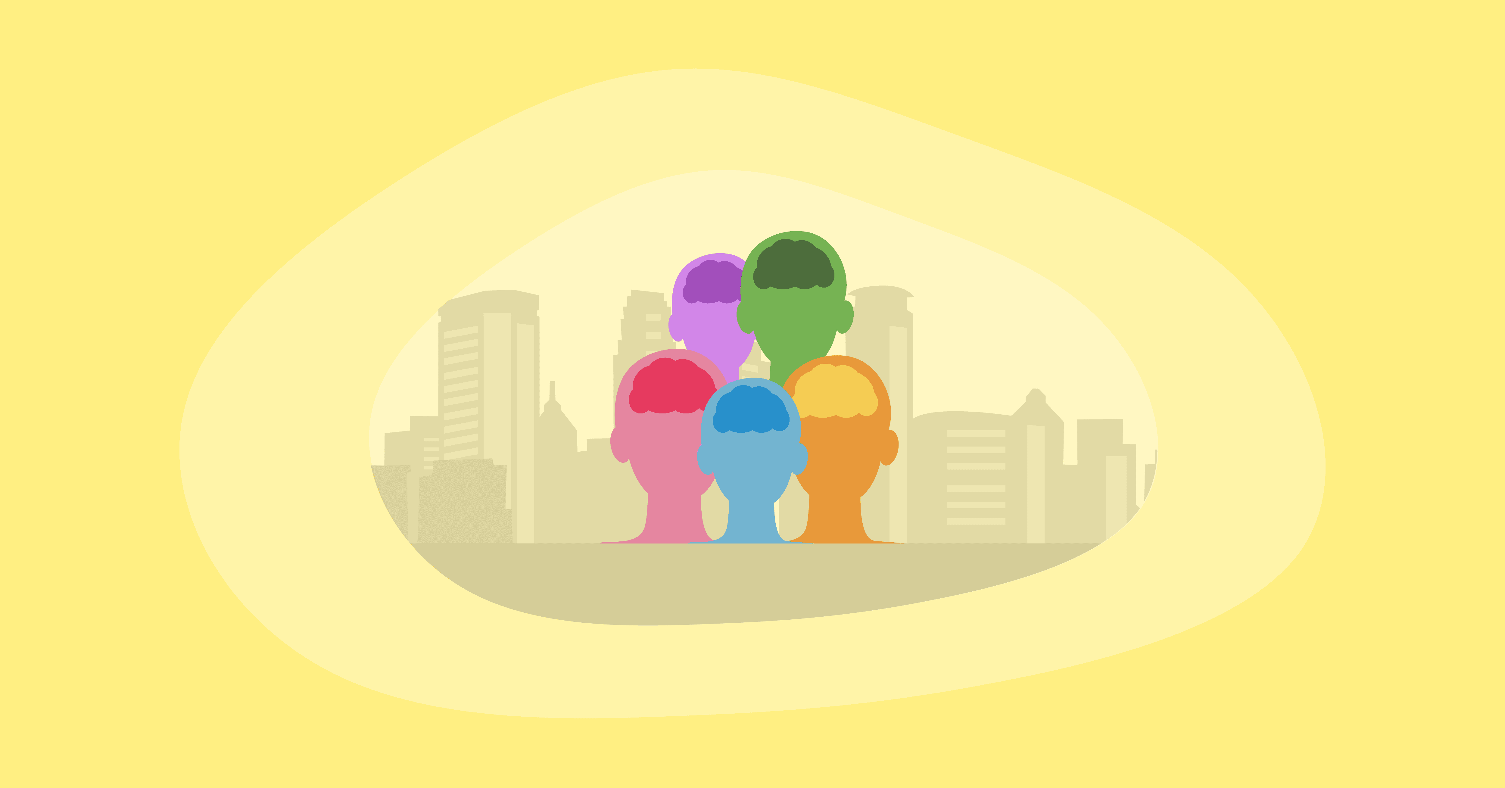 Illustration of neurodivergent people