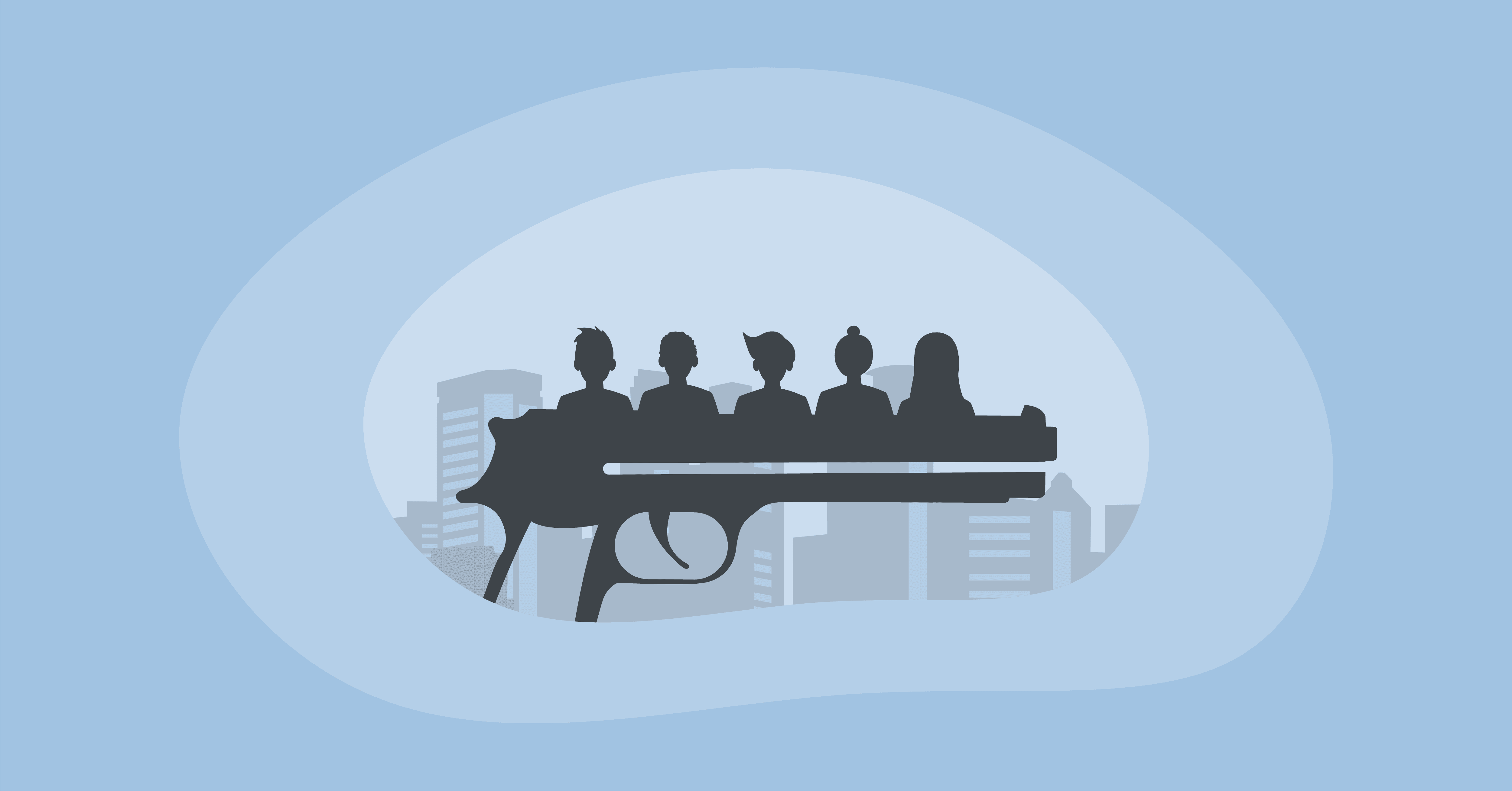 Illustration of victims of gun violence