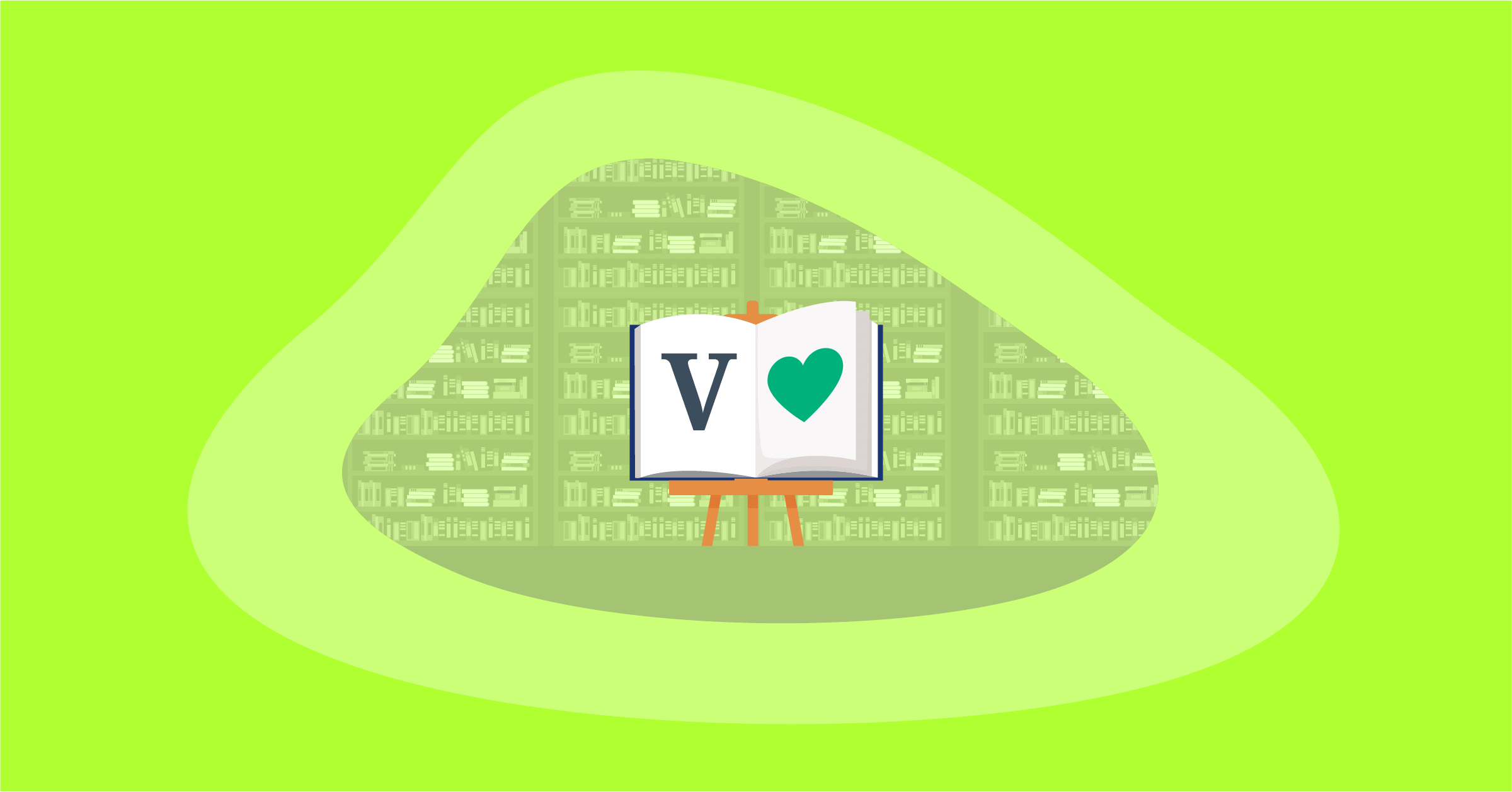 Illustration of all positive action words starting with v