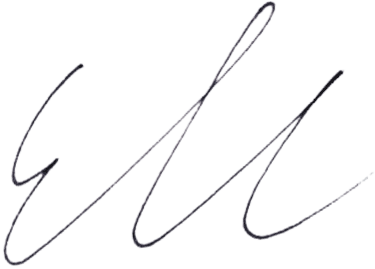Illustration of a signature for Eli