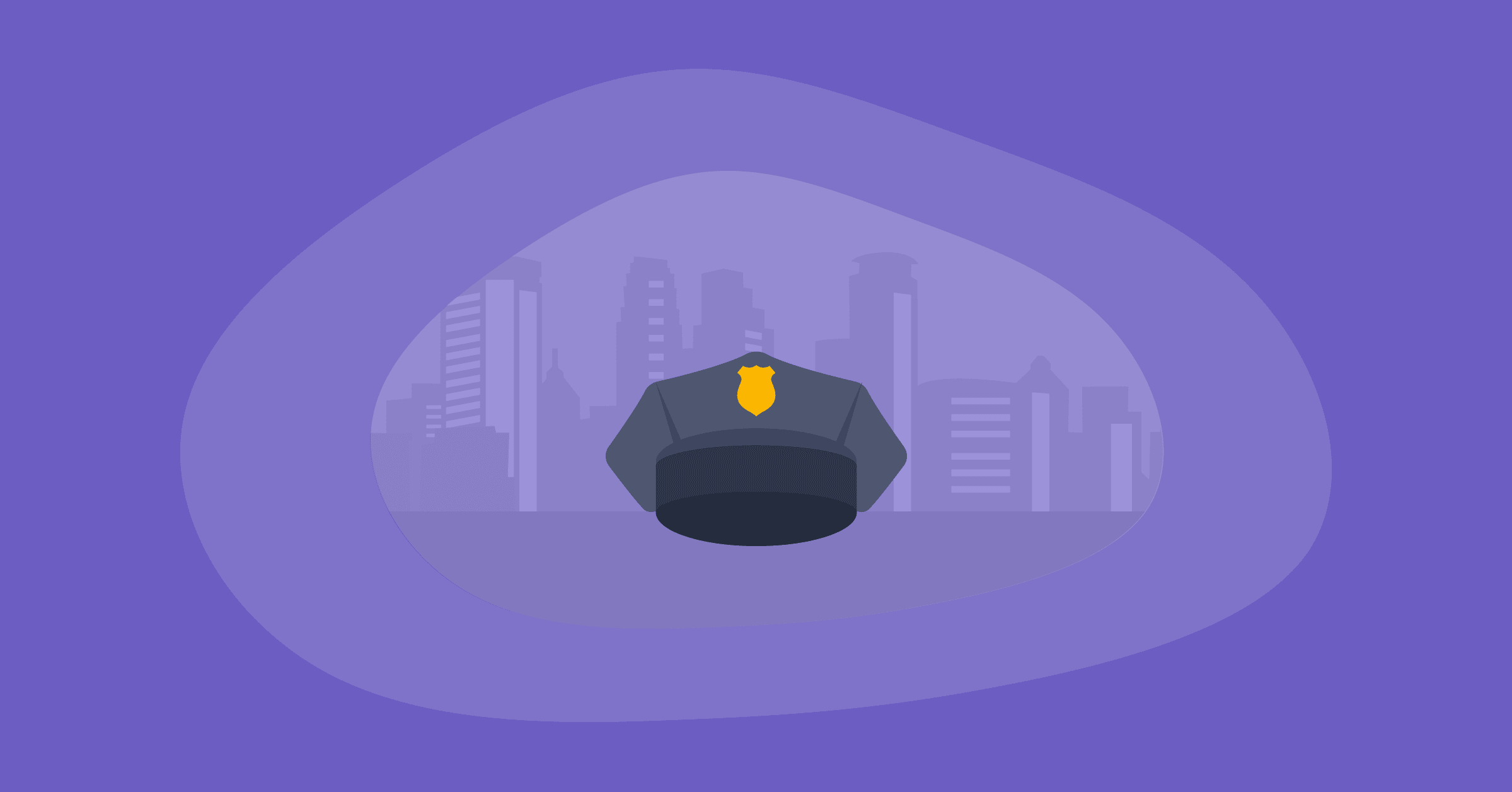 Illustration of a police hat