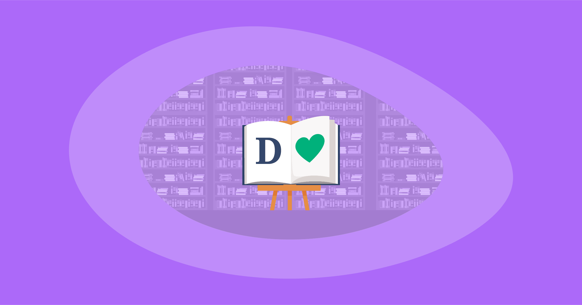 Illustration of all positive words to describe an experience starting with d