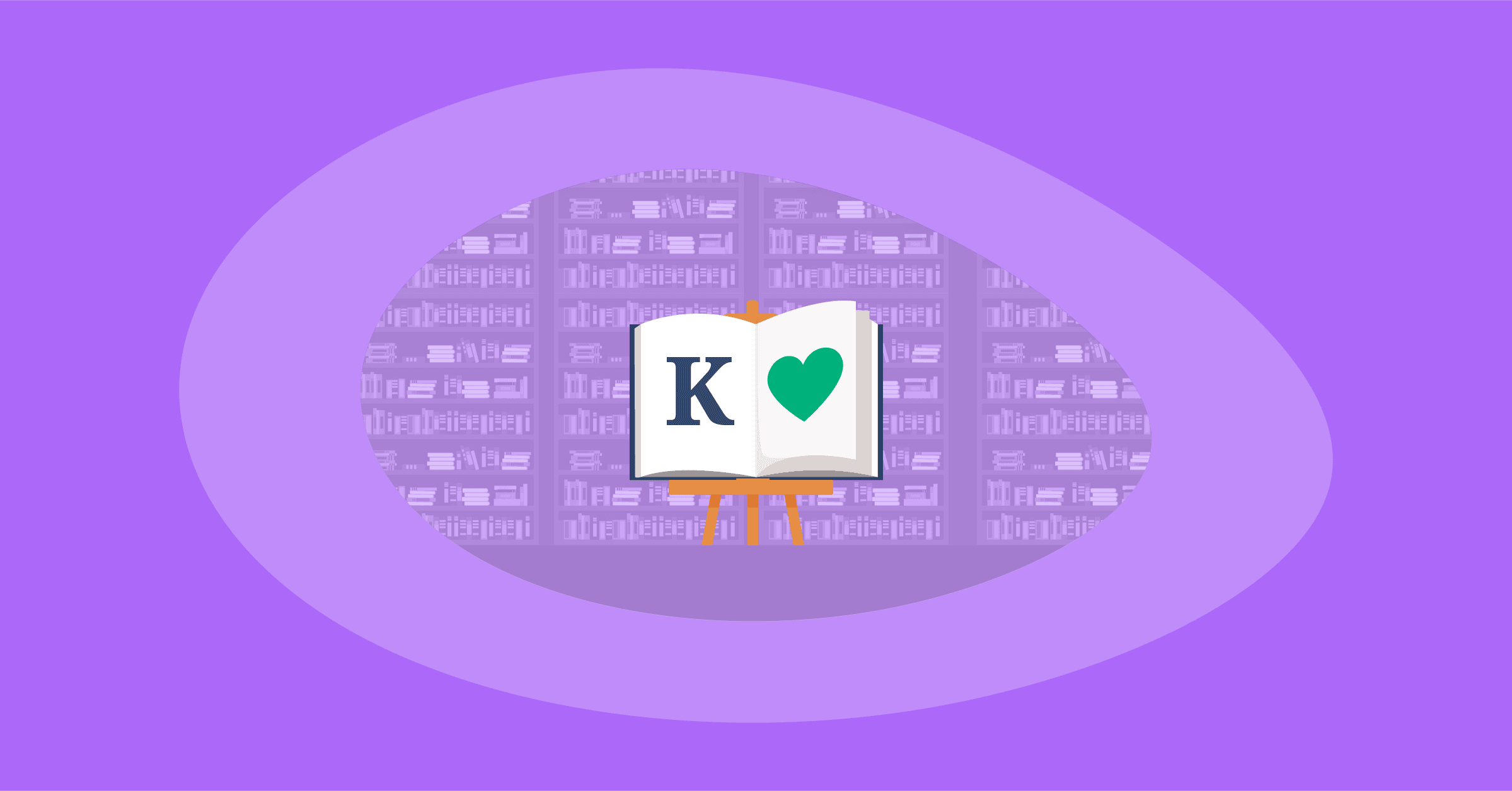 Illustration of all positive words to describe an experience starting with k