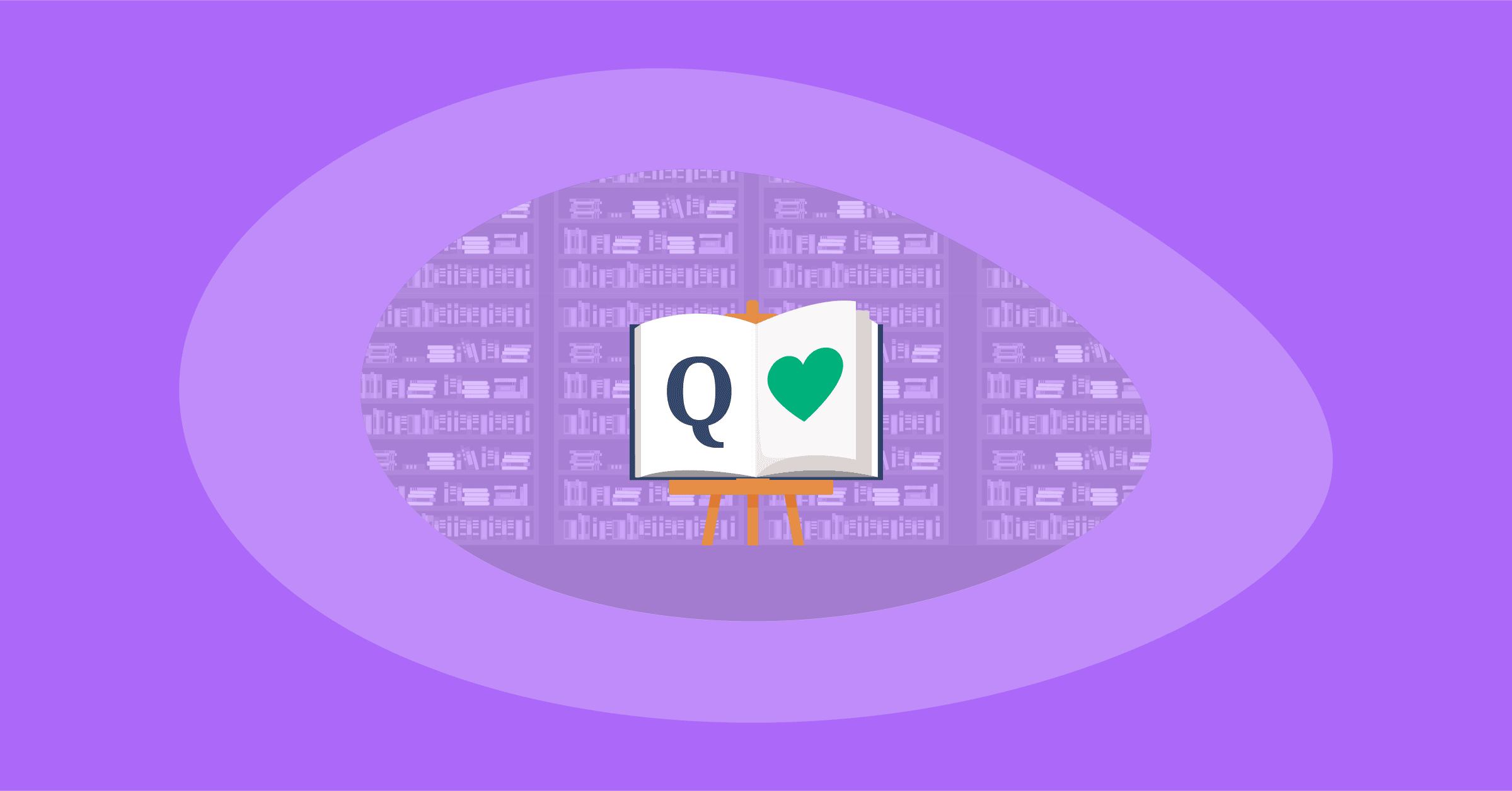 Illustration of all positive words to describe an experience starting with q