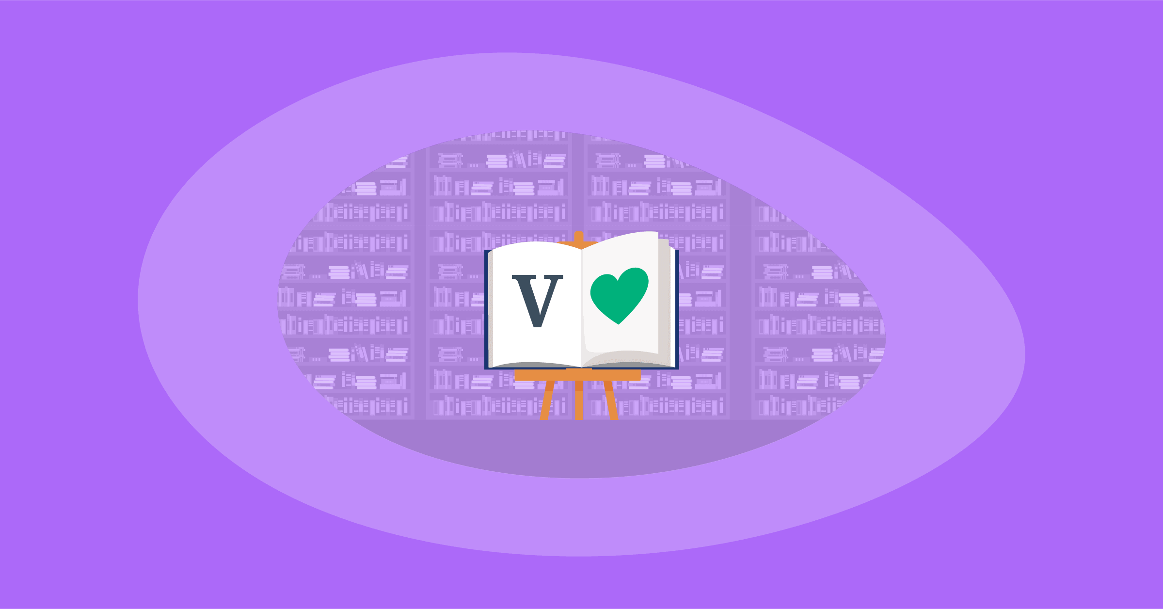 Illustration of all positive words to describe an experience starting with v