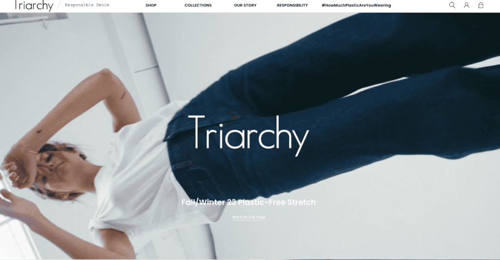 Screenshot of the Triarchy front page