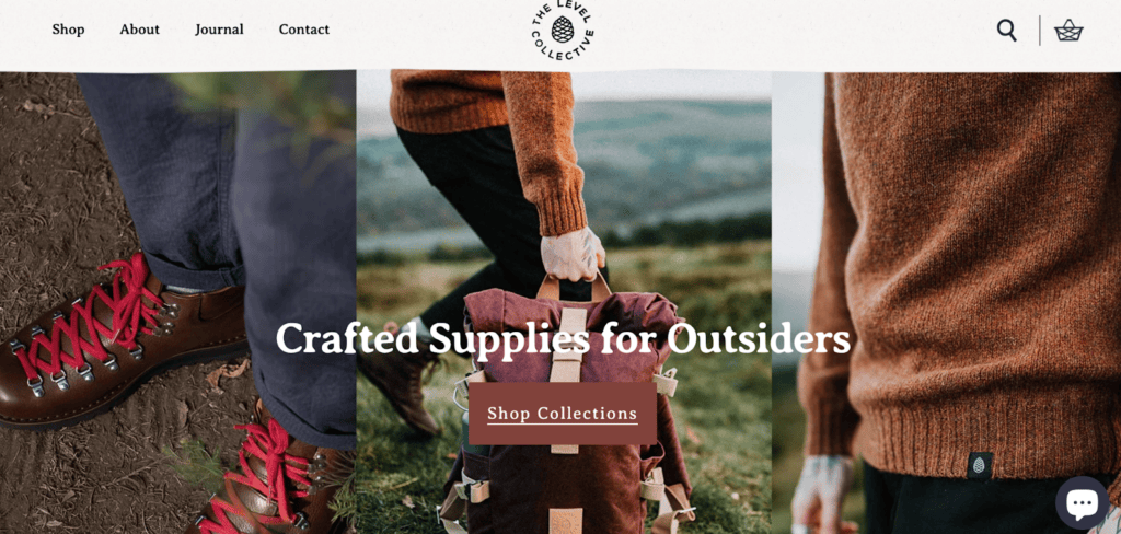 Screenshot of The Level Collective front page