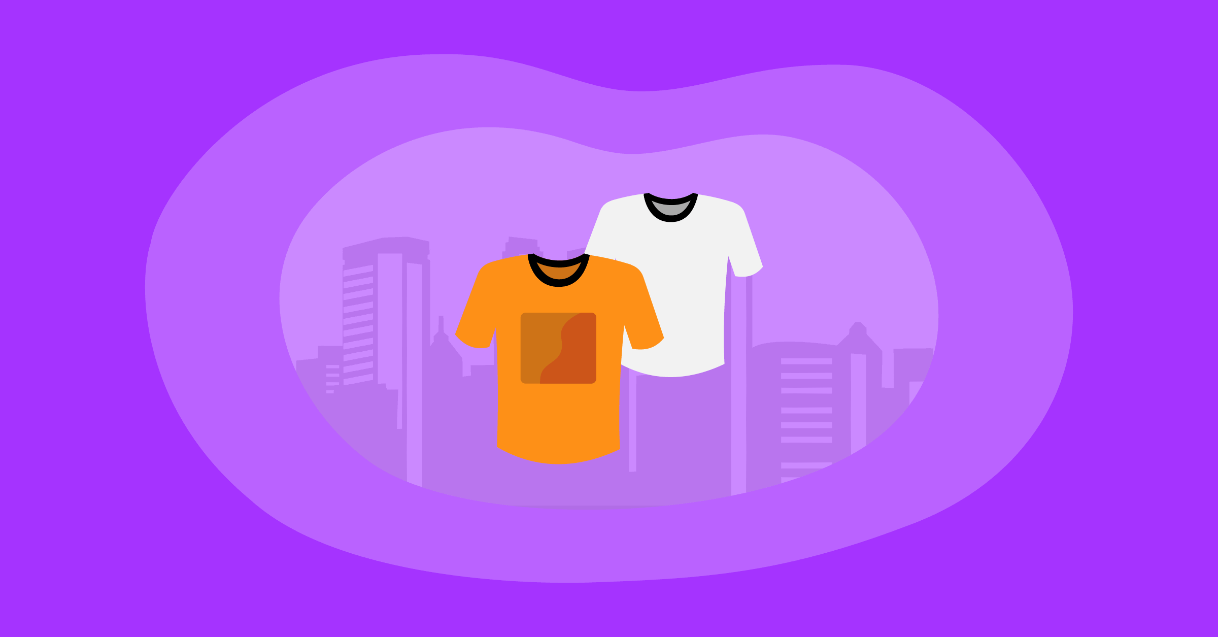 Illustration of T-shirts