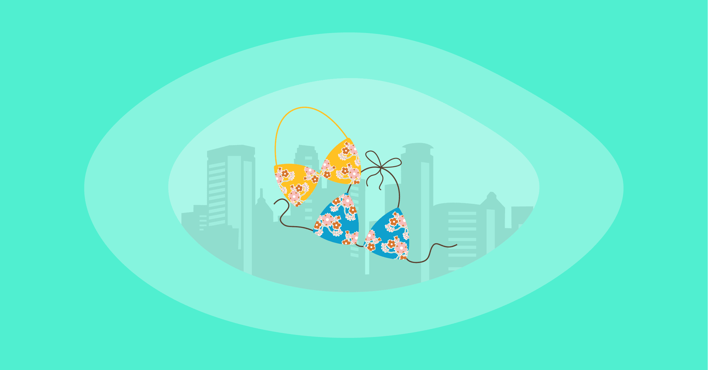 Illustration of the most sustainable bikini brands