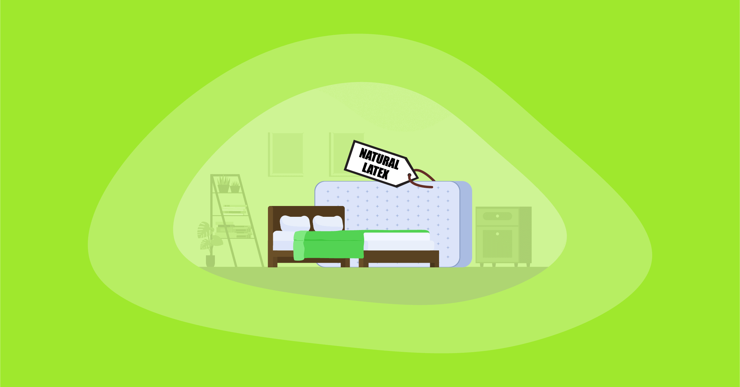 Illustration of natural Latex mattresses