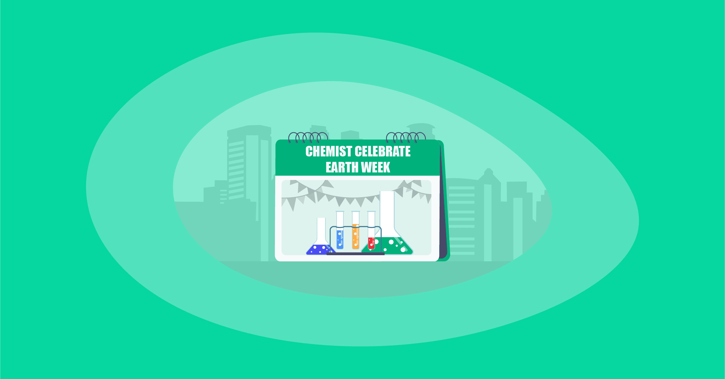 Illustration of the Chemist Celebrate Earth Week Calendar