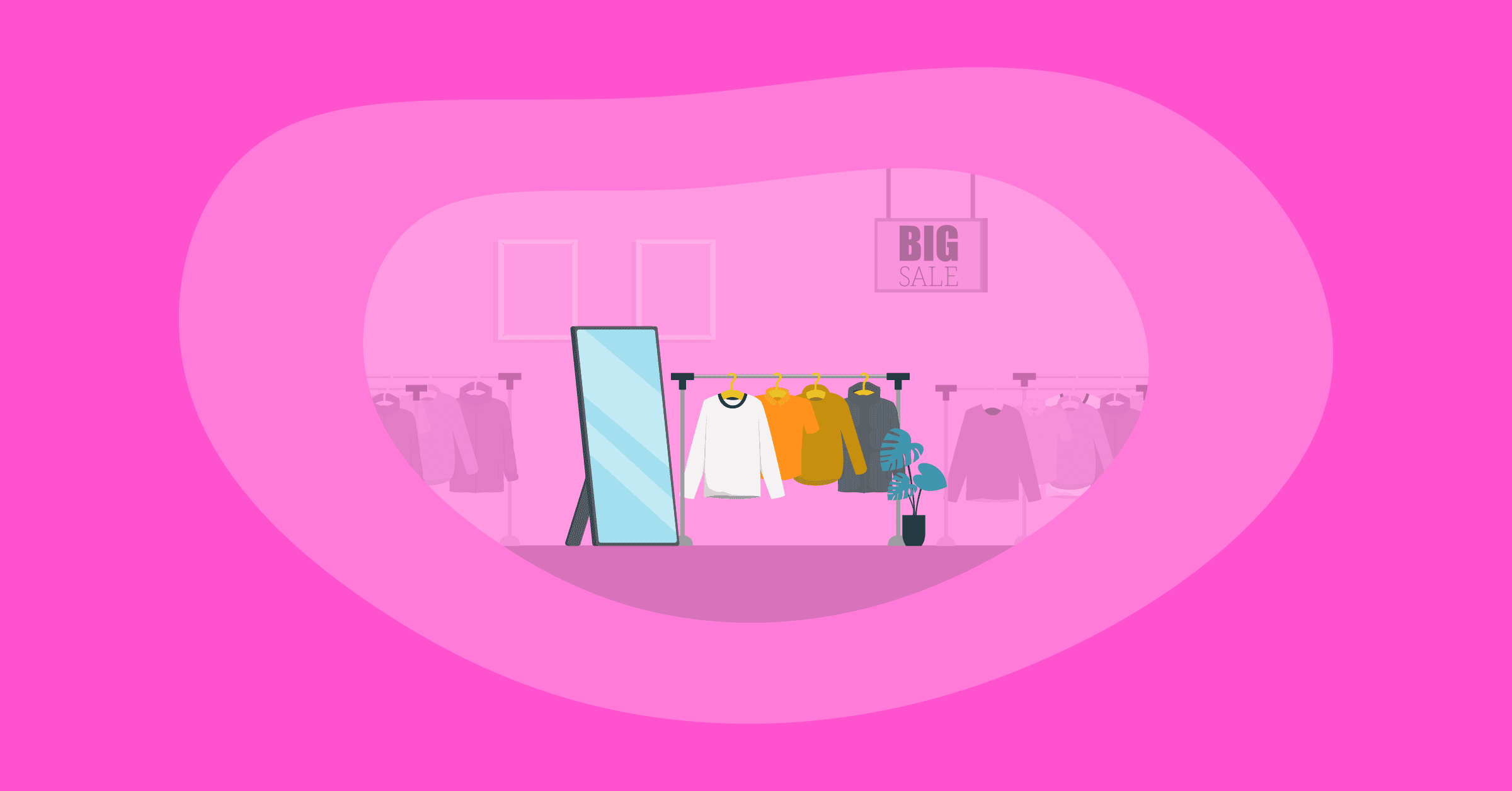 Illustration of the most sustainable high street clothing brands