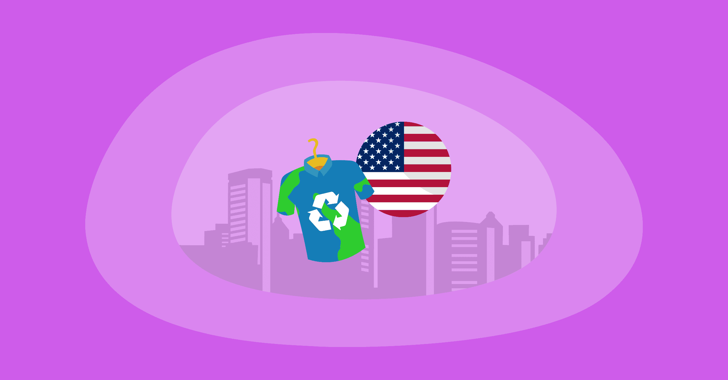 Illustration of the most sustainable slow fashion brands in America