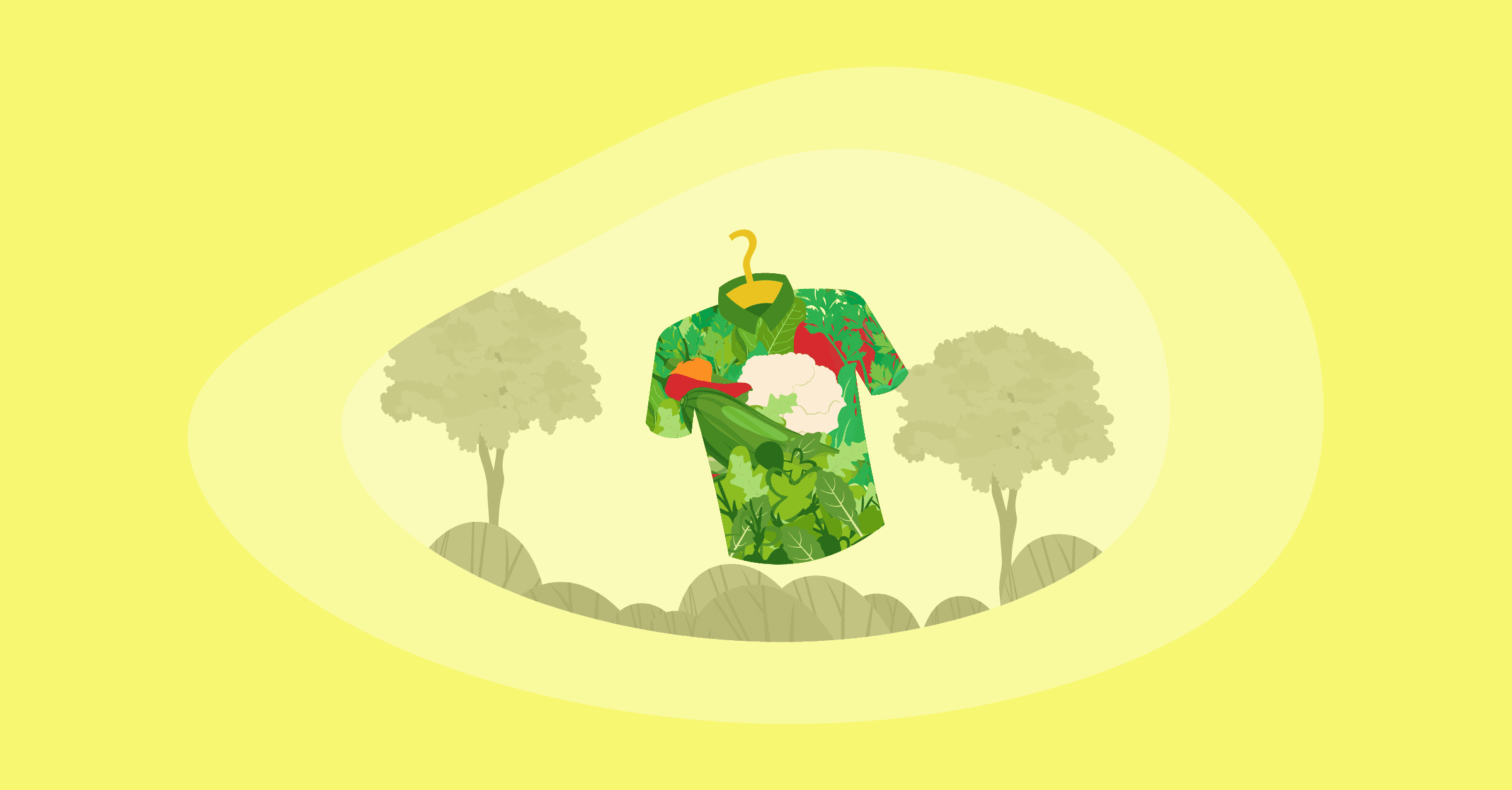 Illustration of the most sustainable vegan clothing brands