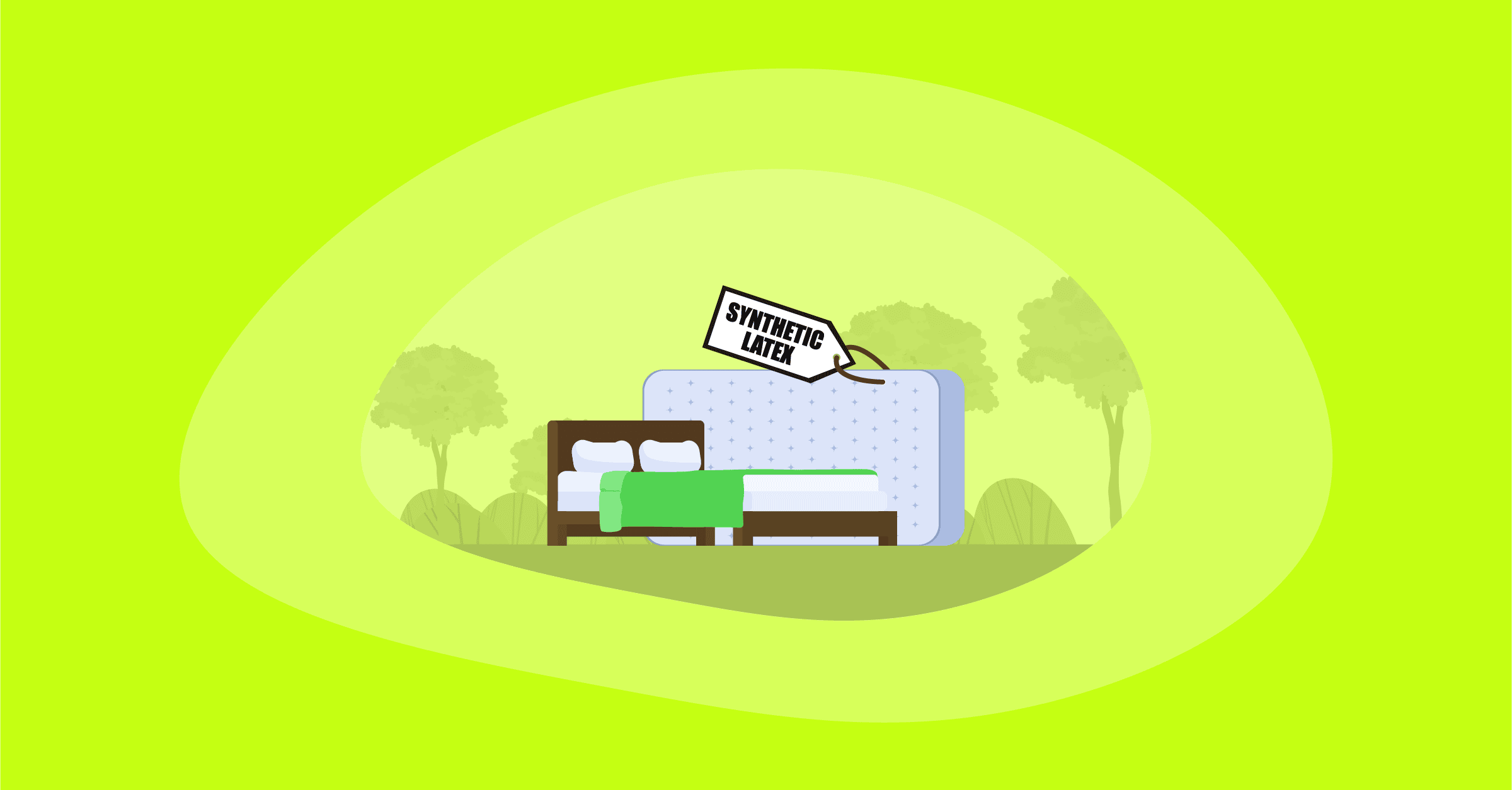 Illustration of synthetic mattresses