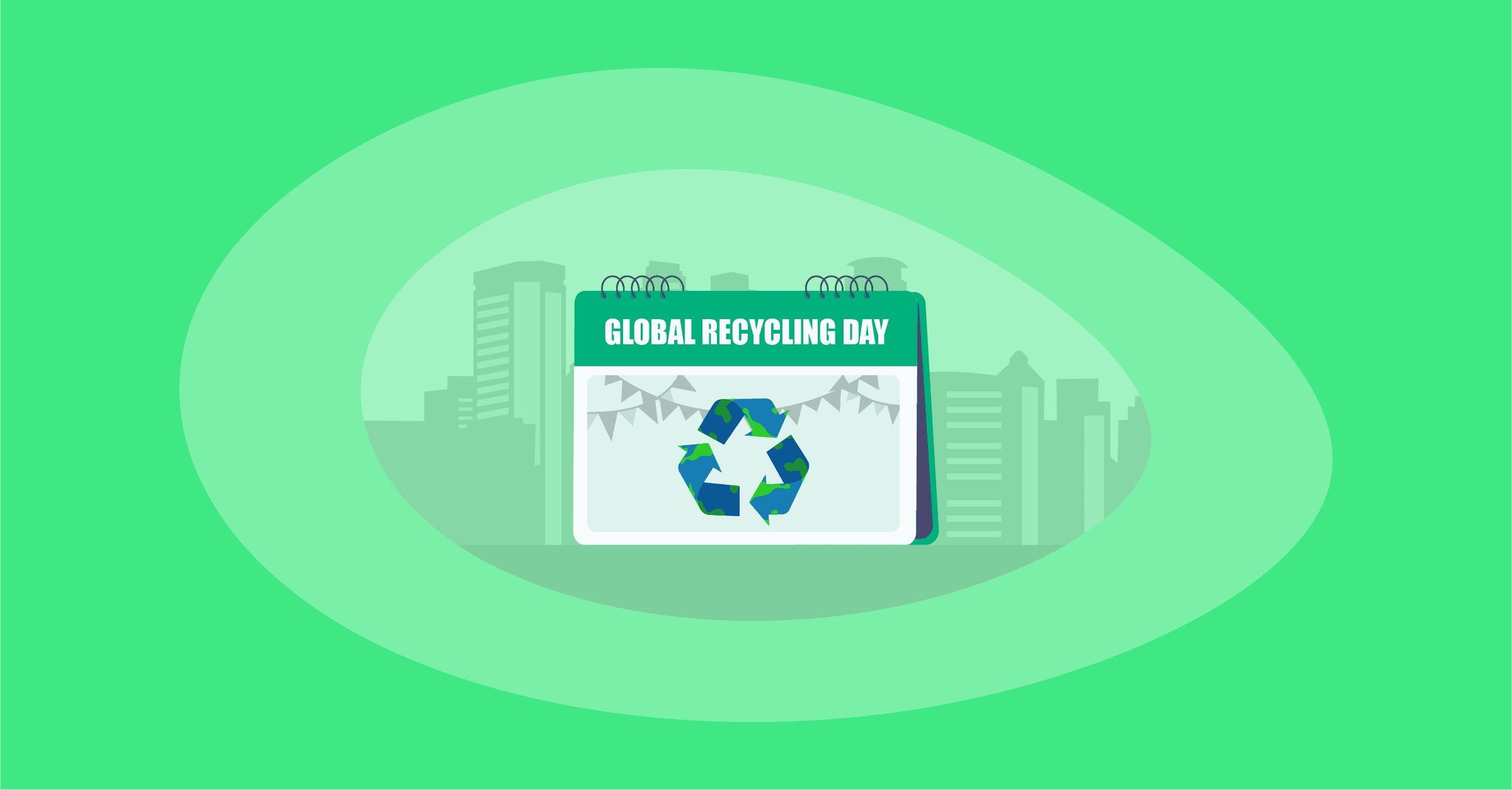 Illustration of the global recycling day