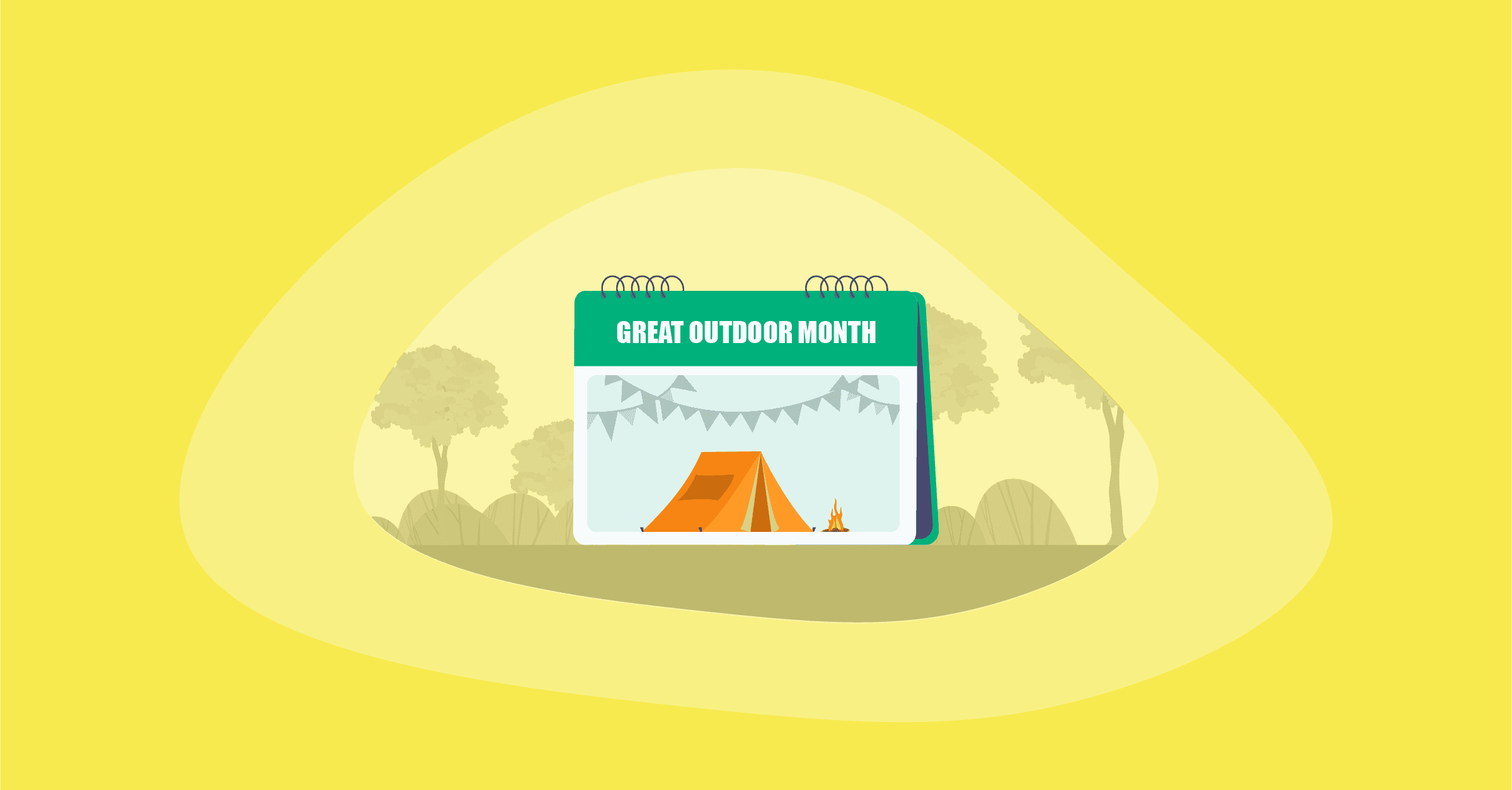 Illustration of the Great Outdoors Month