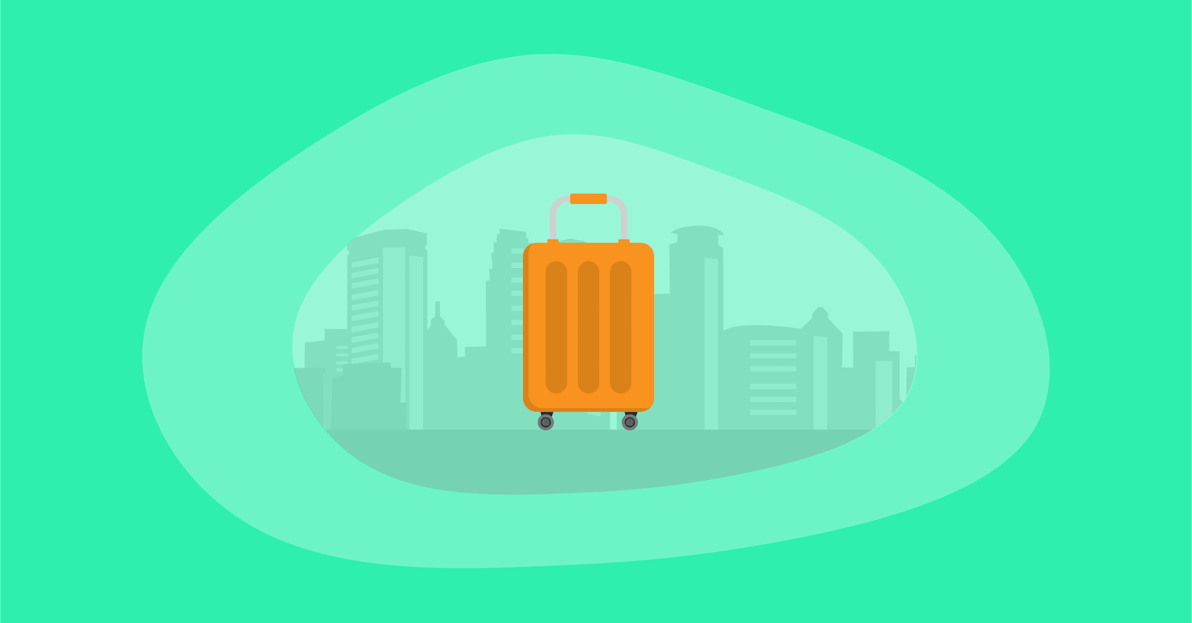 Illustration of the most sustainable luggage brands