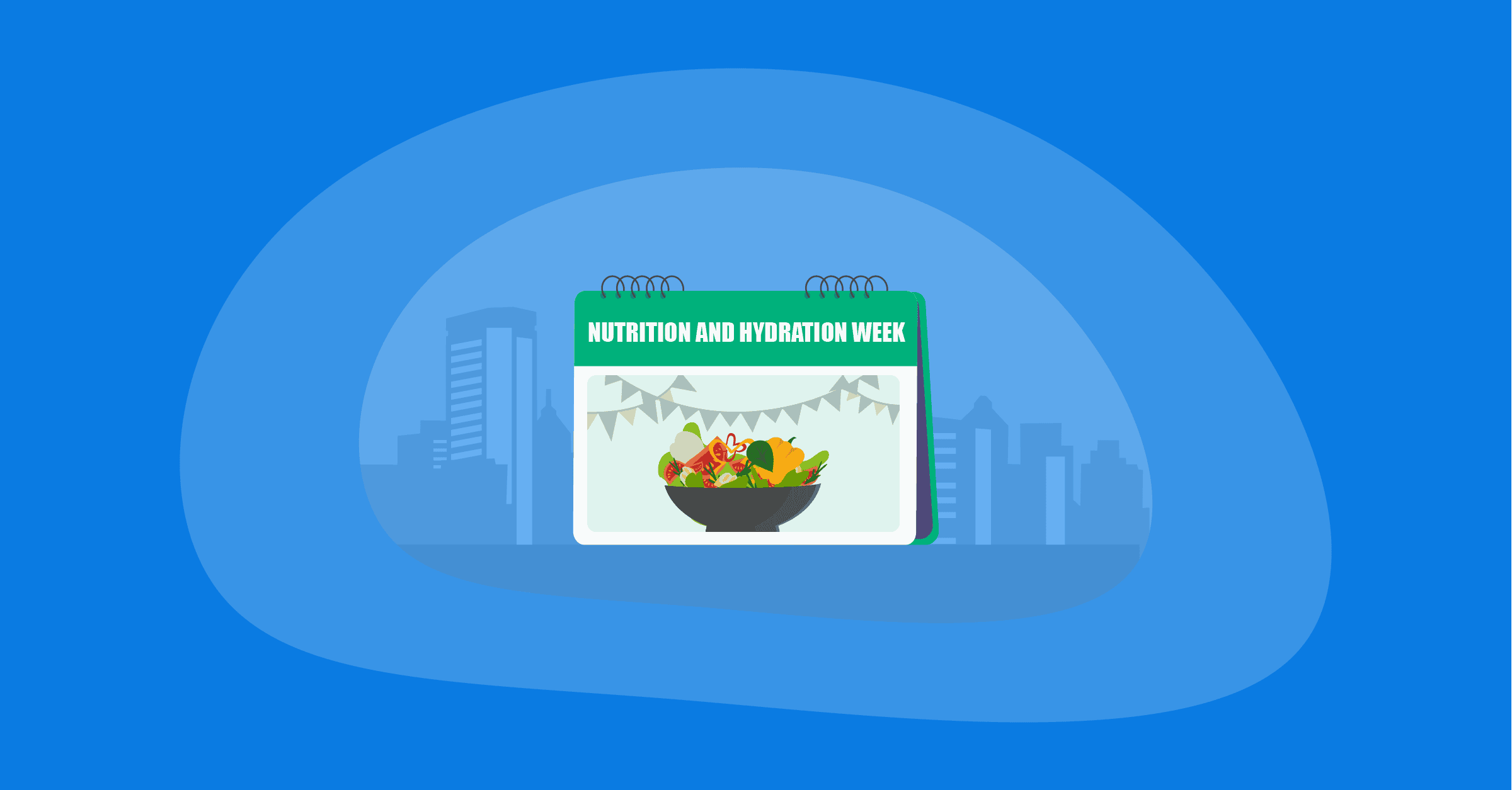 Illustration of the nutrition and hydration week