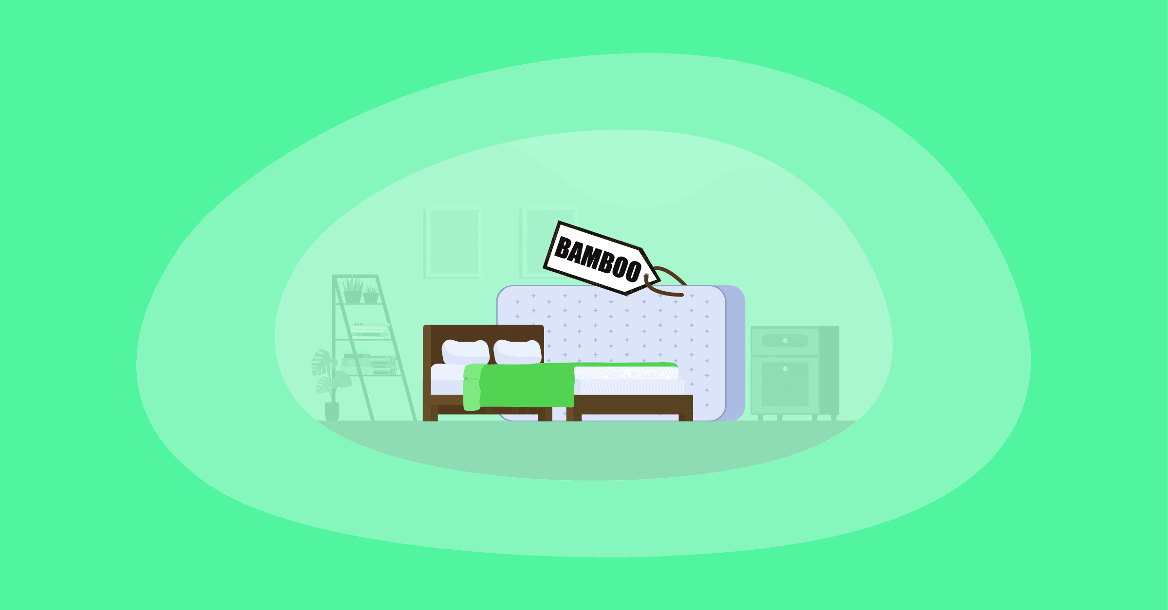 Illustration of bamboo mattresses