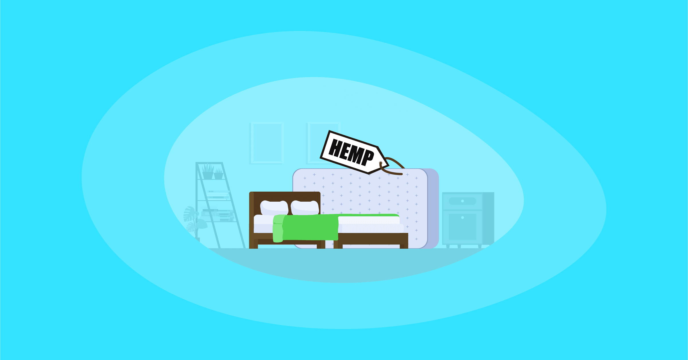Illustration of hemp mattresses