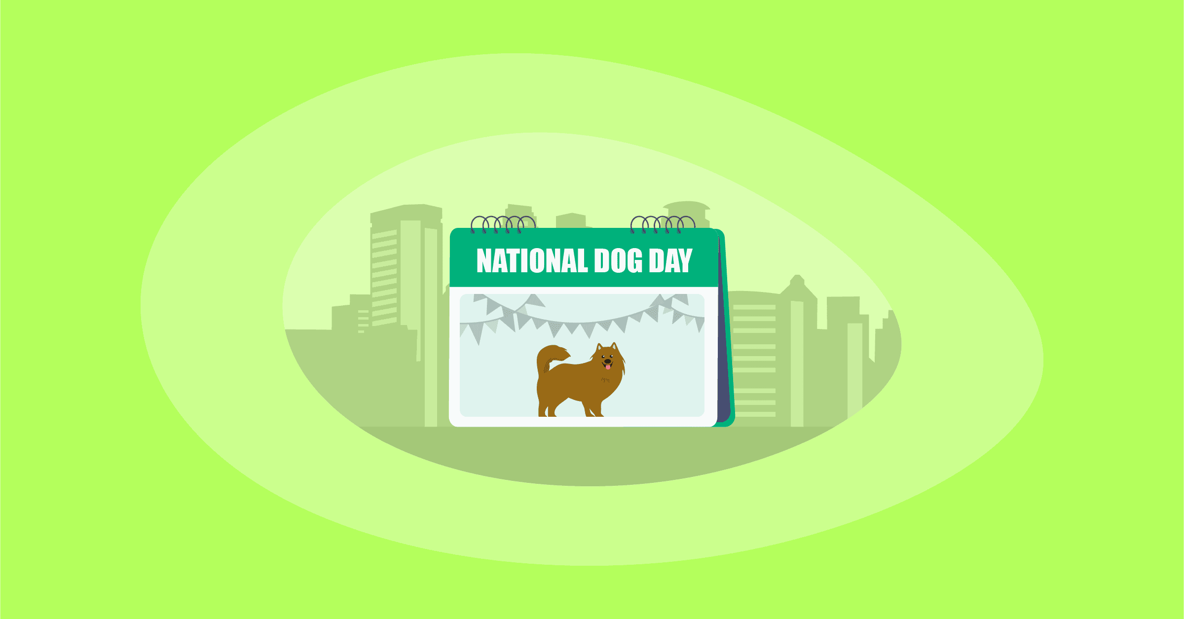 Illustration of the National Dog Day