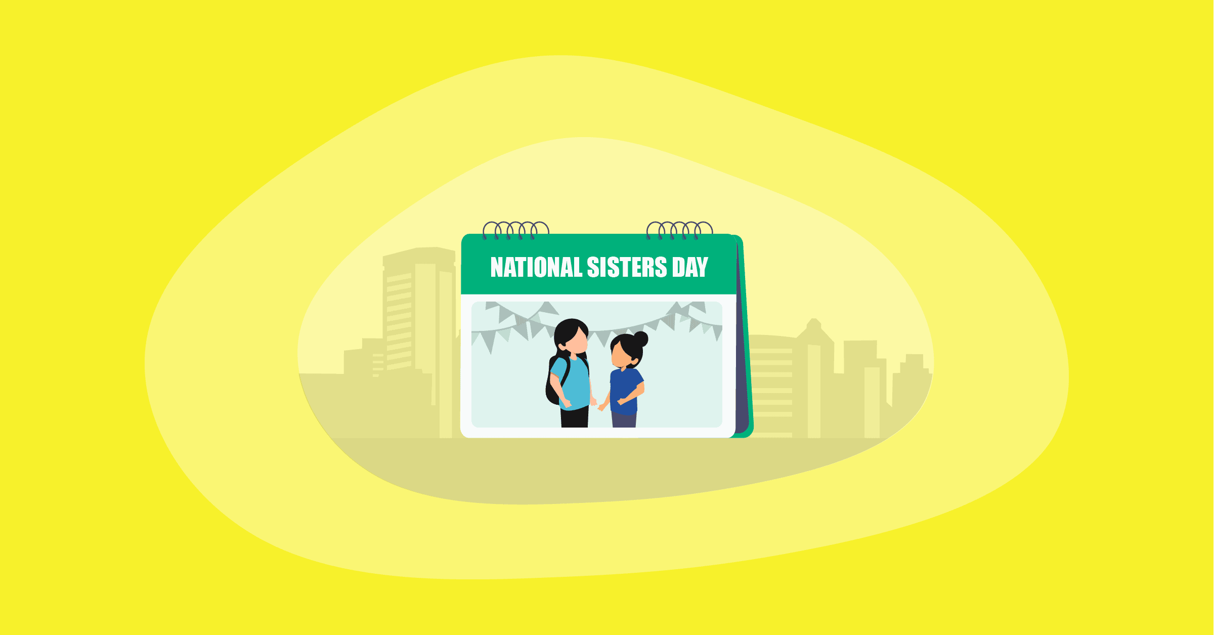 Illustration of the National Sister's Day