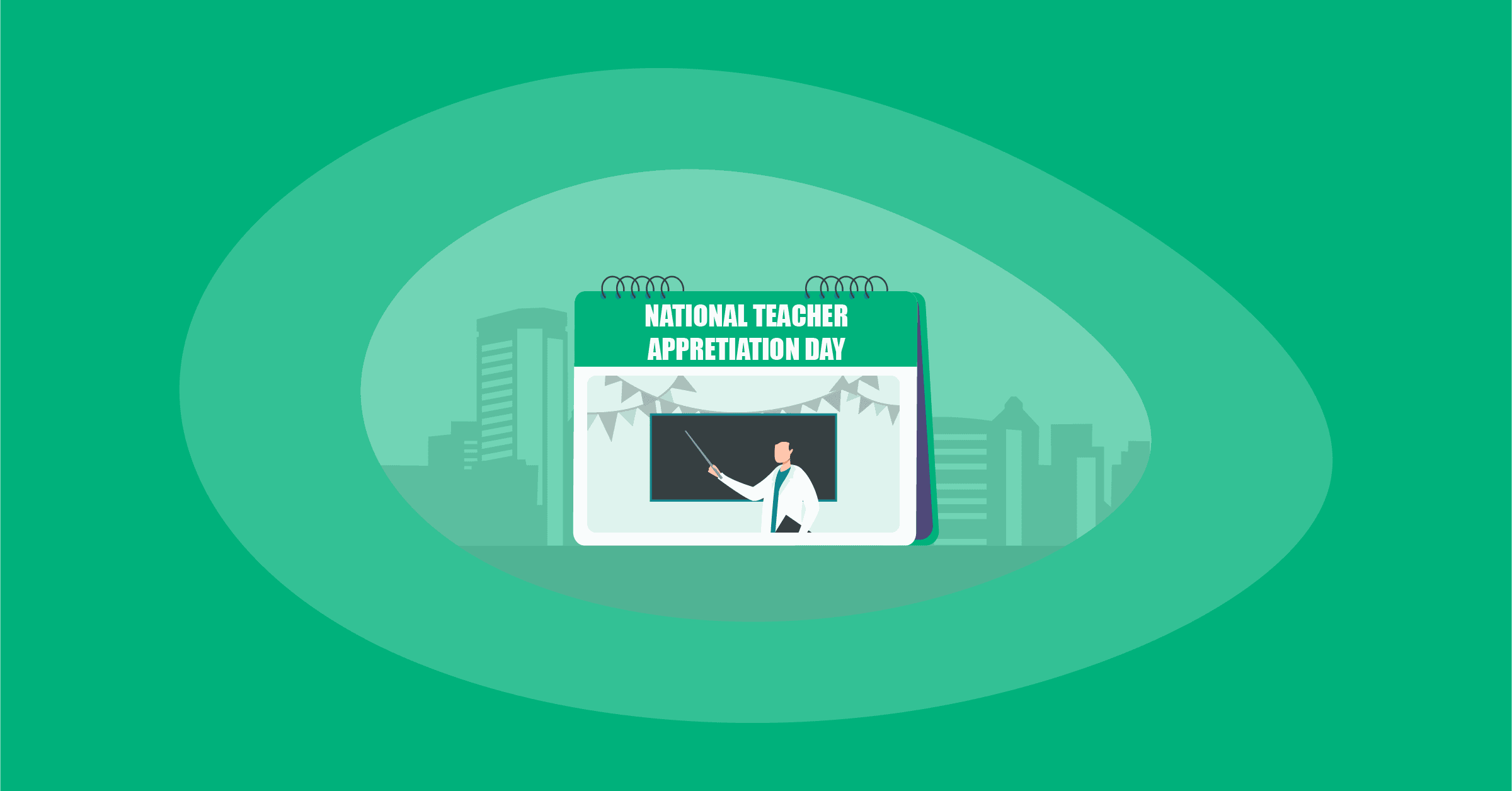 Illustration of the National Teacher Appreciation Day