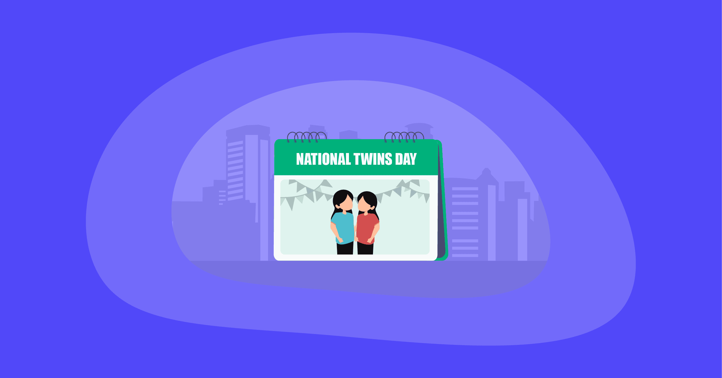Illustration of the National Twins Day