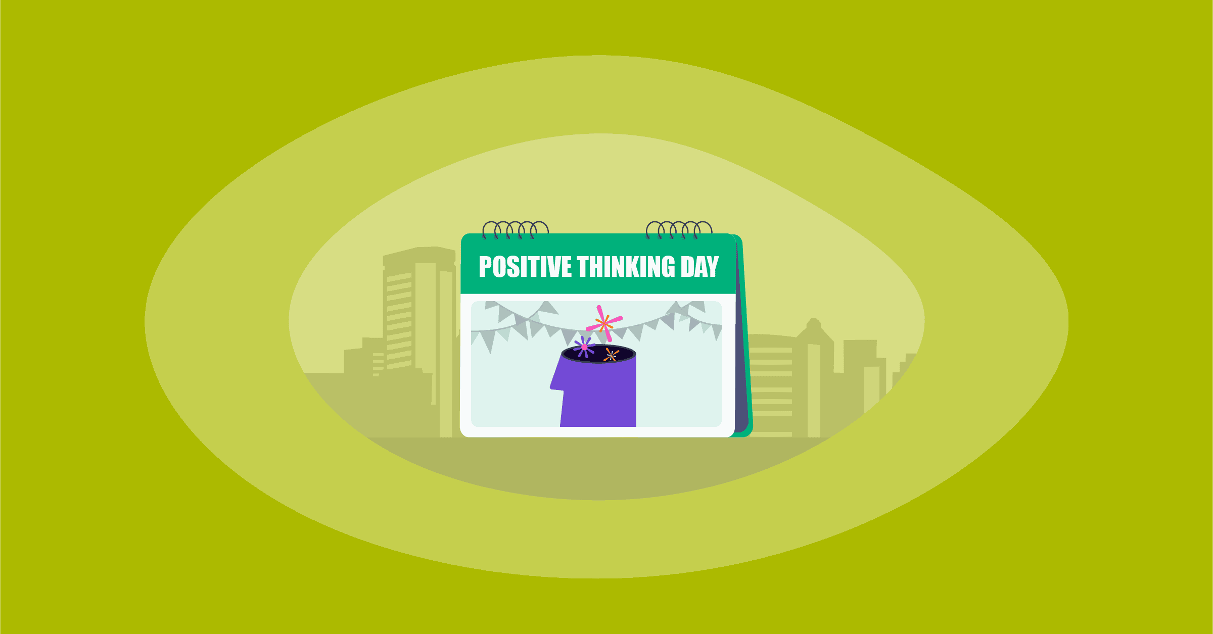 Illustration of the Positive Thinking Day