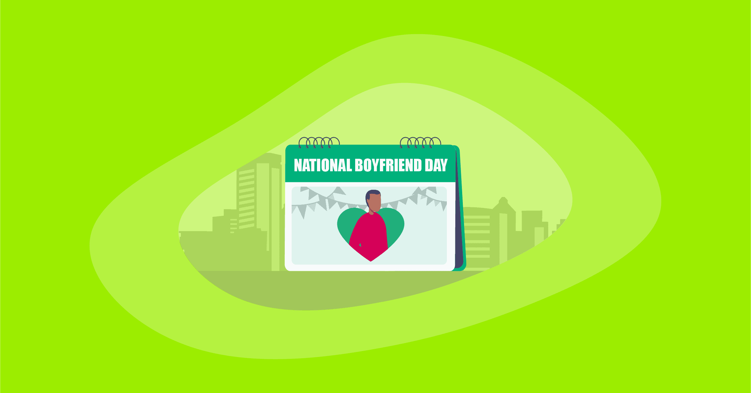 Illustration of National Boyfriend Day
