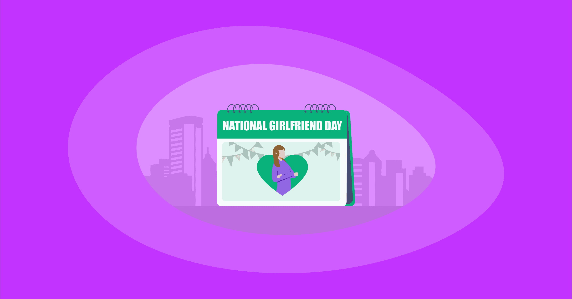 Illustration of the National Girlfriend Day