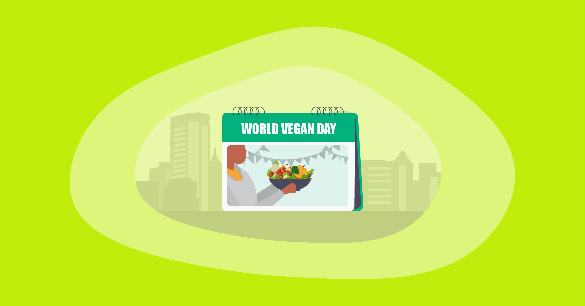 Illustration of World Vegan Day