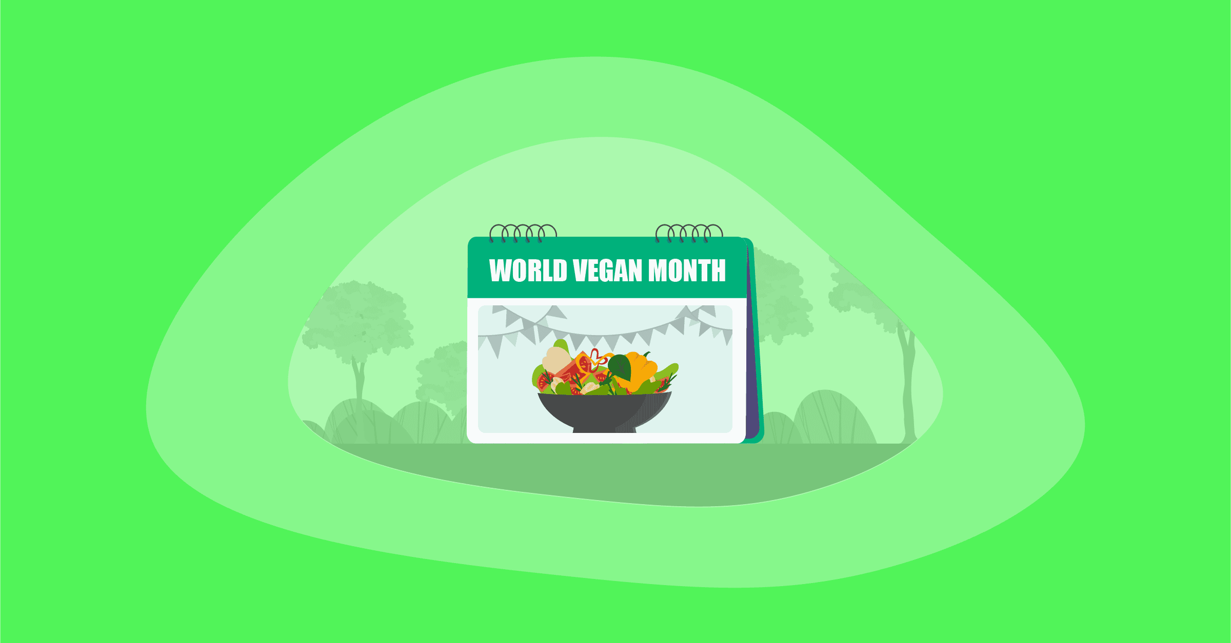 Illustration of World Vegan Month