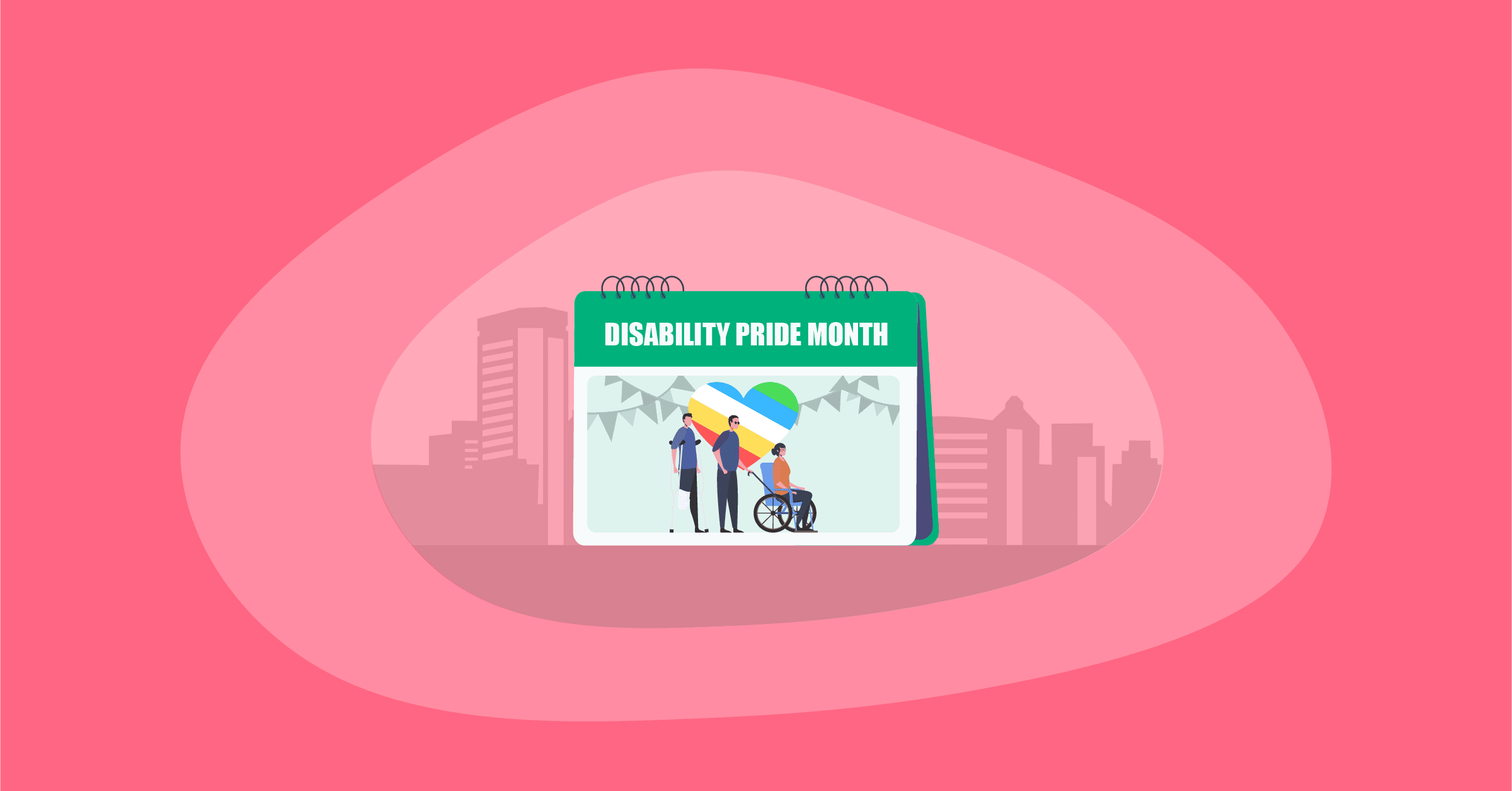 Illustration of Disability Pride Month