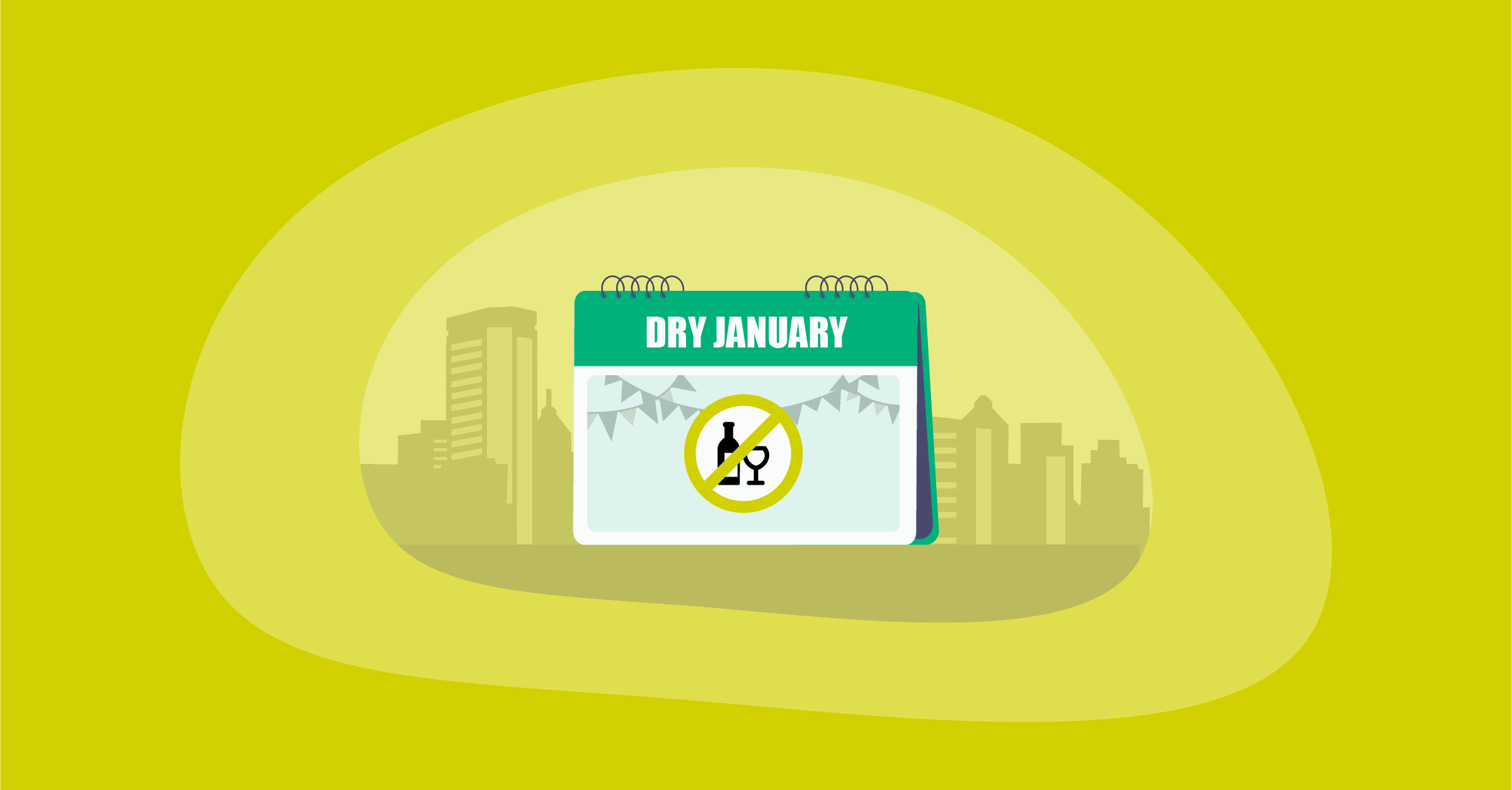 Illustration of Dry January