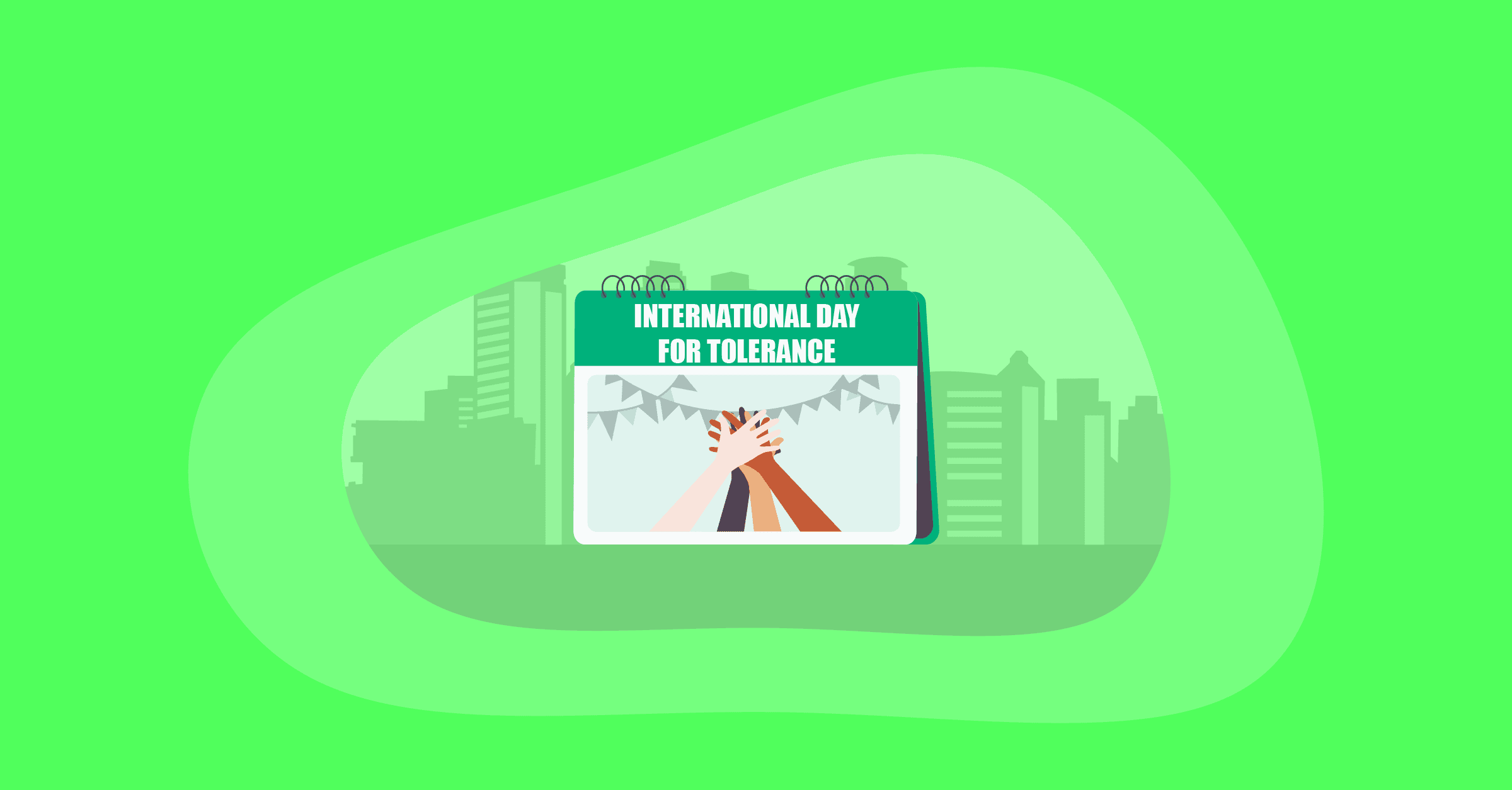 Illustration of International Day for Tolerance