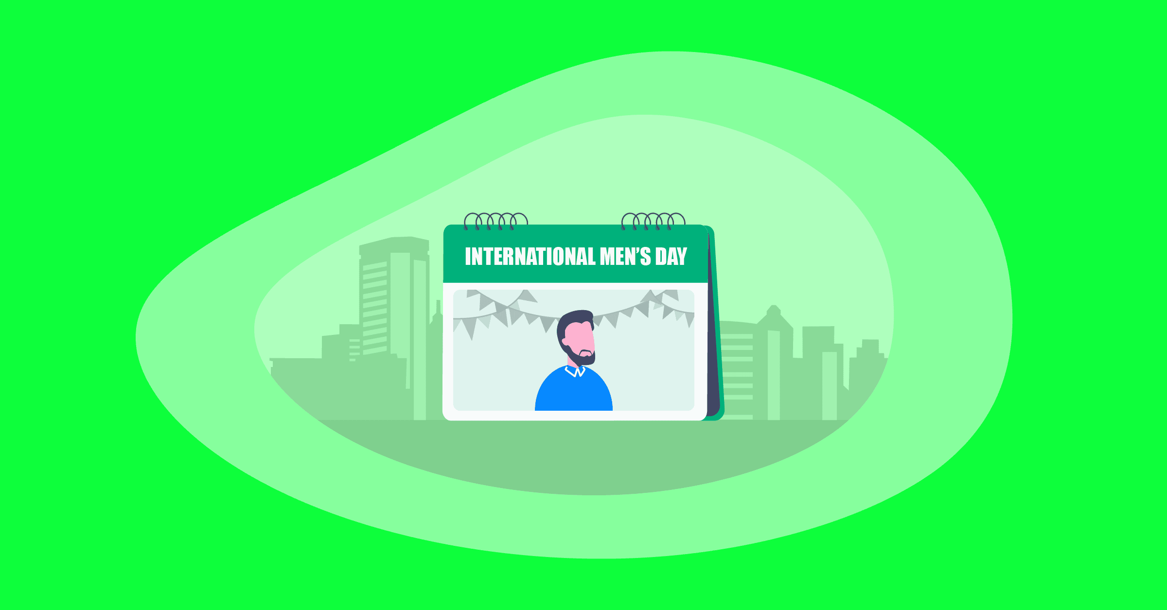 Illustration of International Mens Day