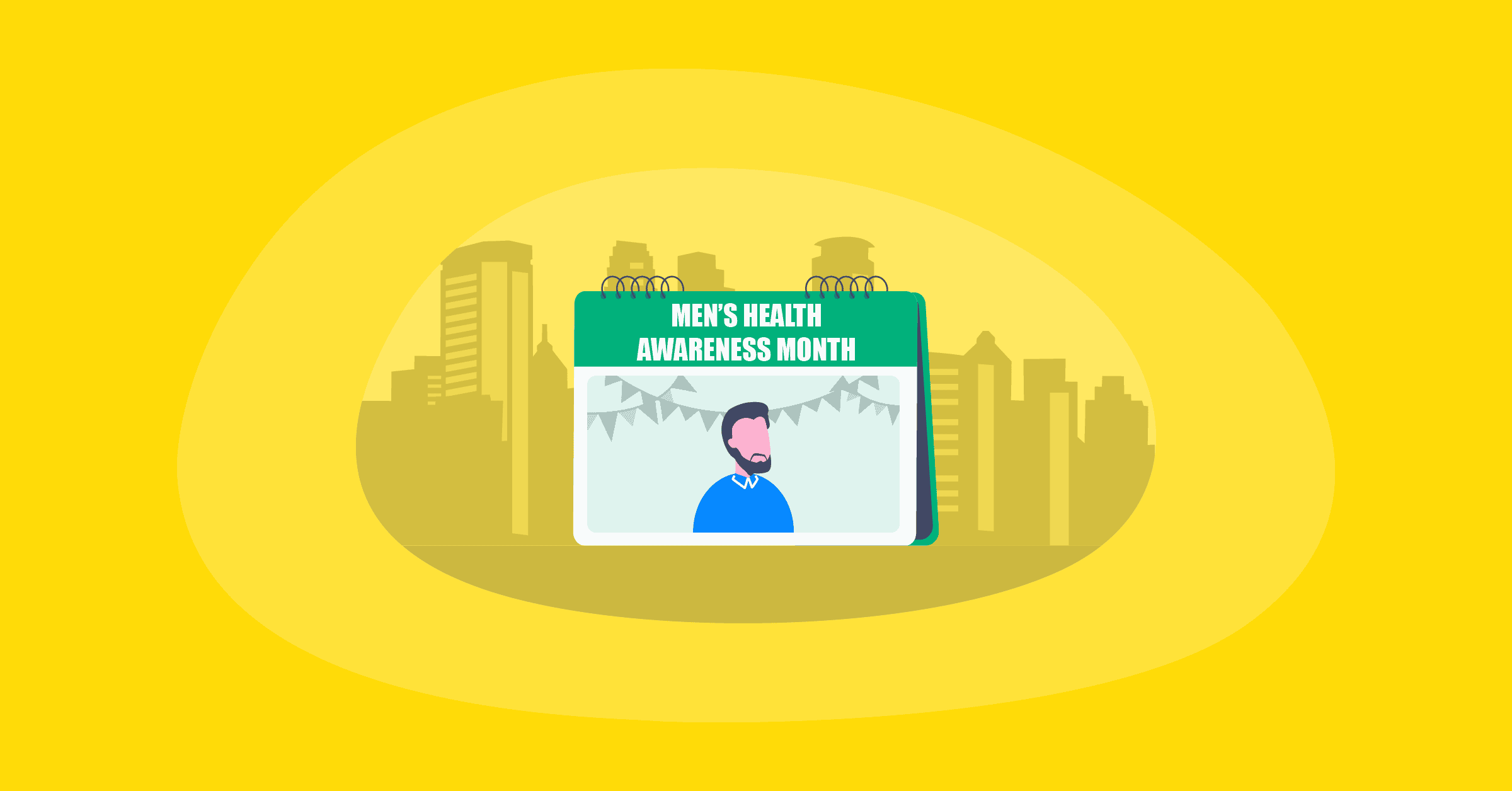 Illustration of Men's Health Awareness Month