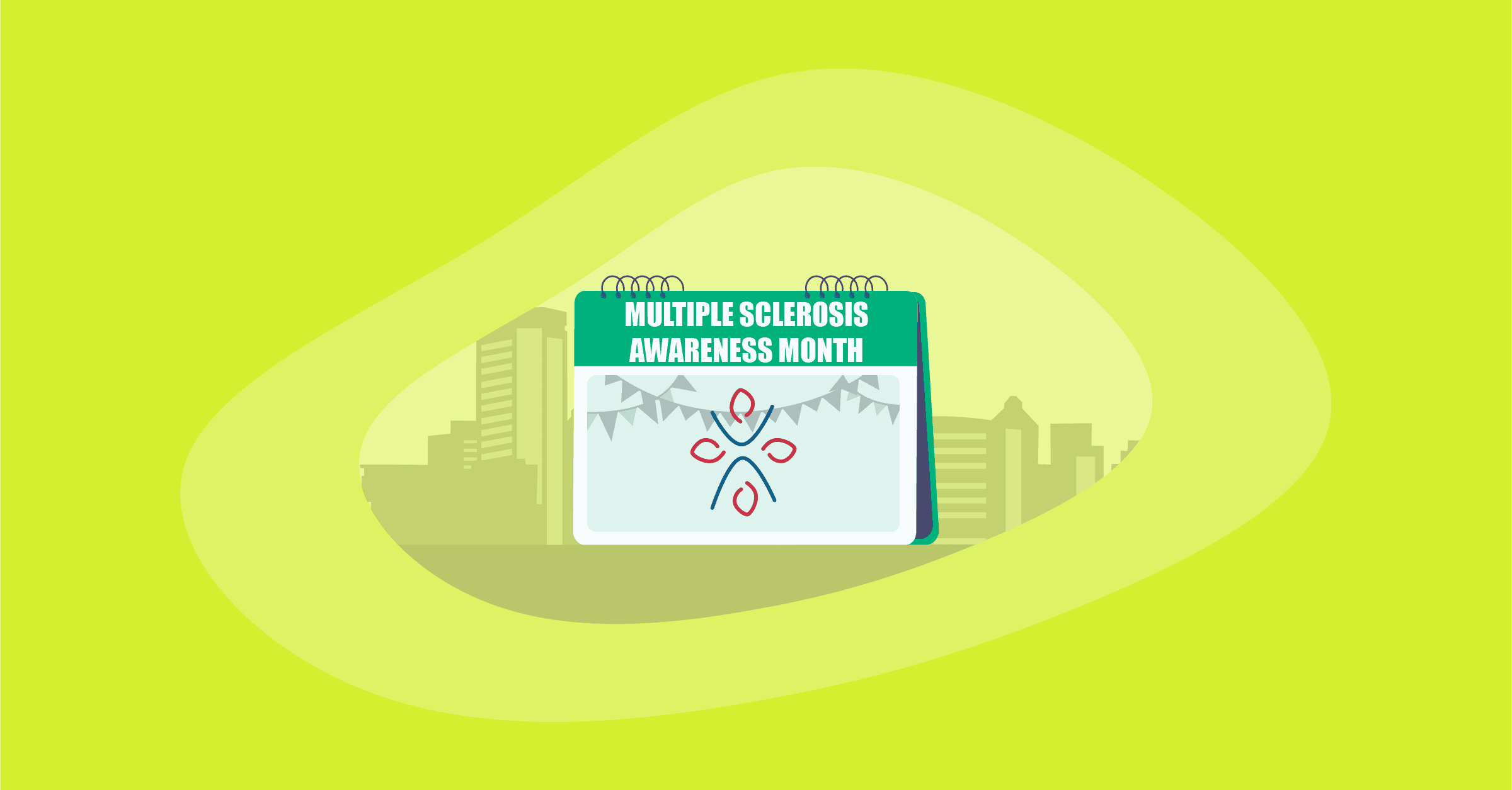 Illustration of Multiple Sclerosis Awareness Month