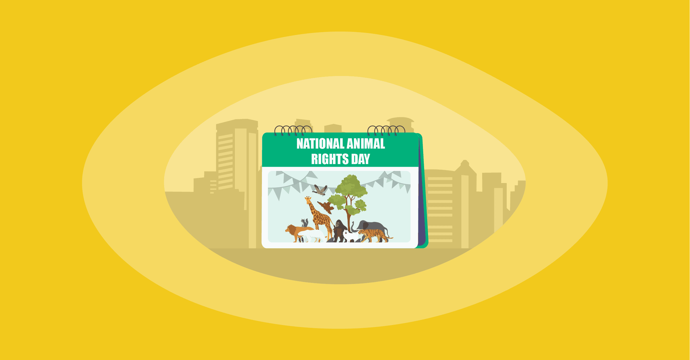 Illustration of National Animal Rights Day