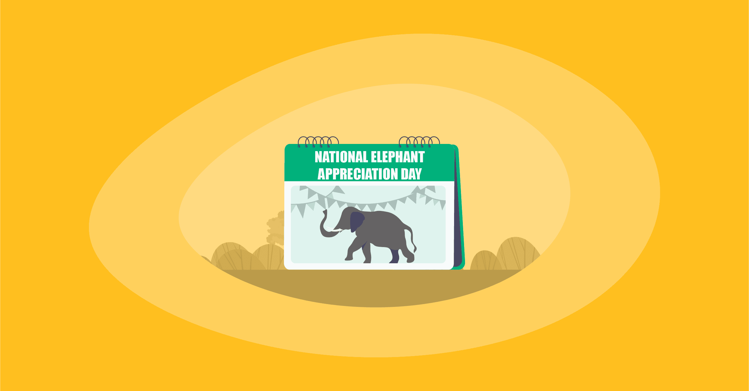Illustration of National Elephant Appreciation Day
