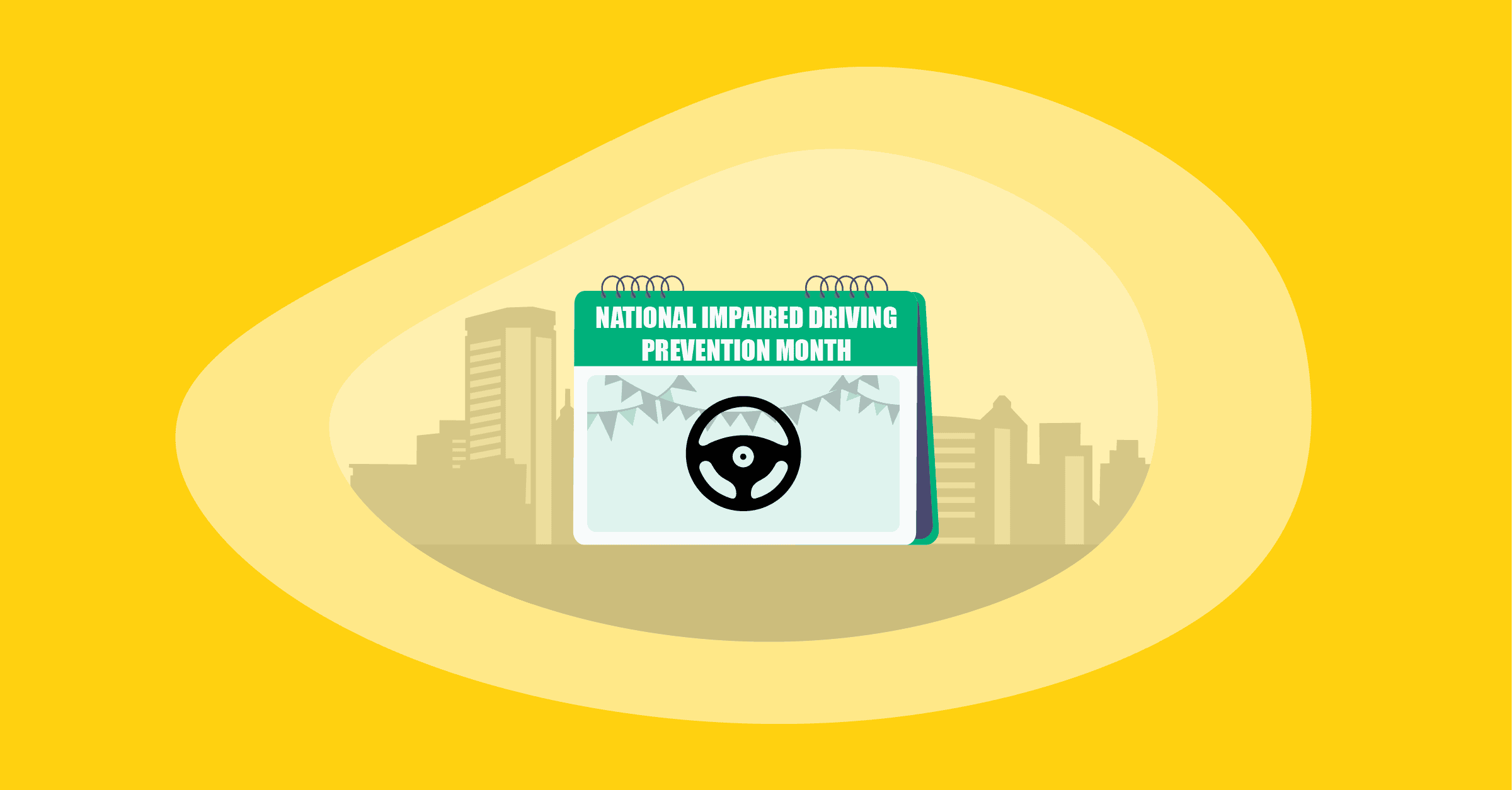 Illustration of National Impaired Driving Prevention Month