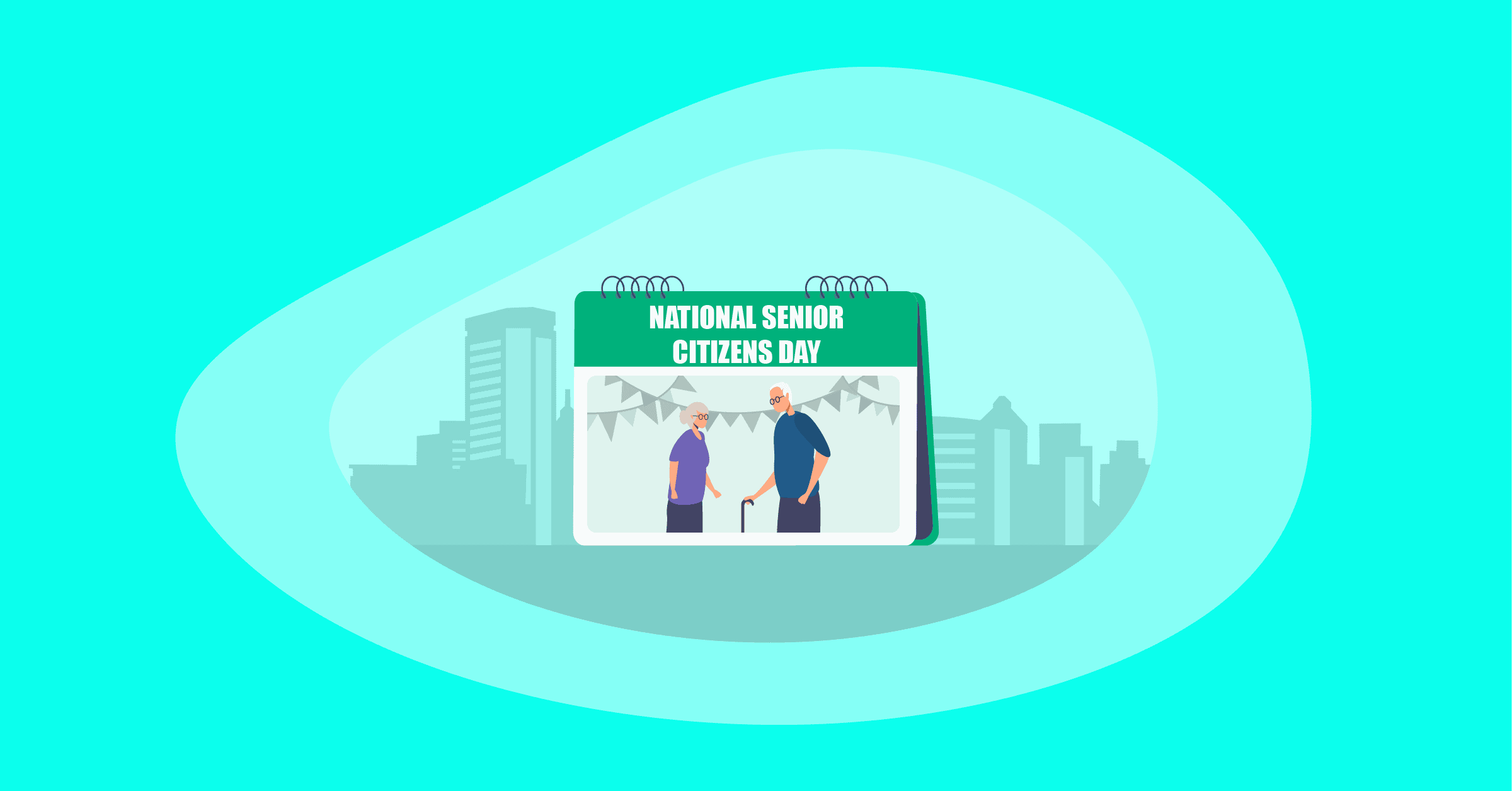 Illustration of National Senior Citizens Day