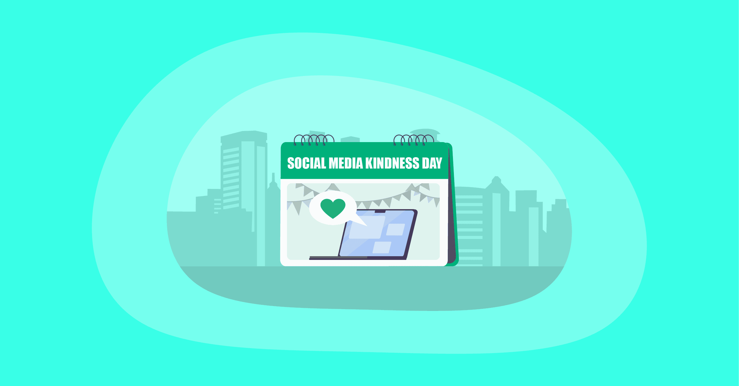Illustration of Social Media Kindness