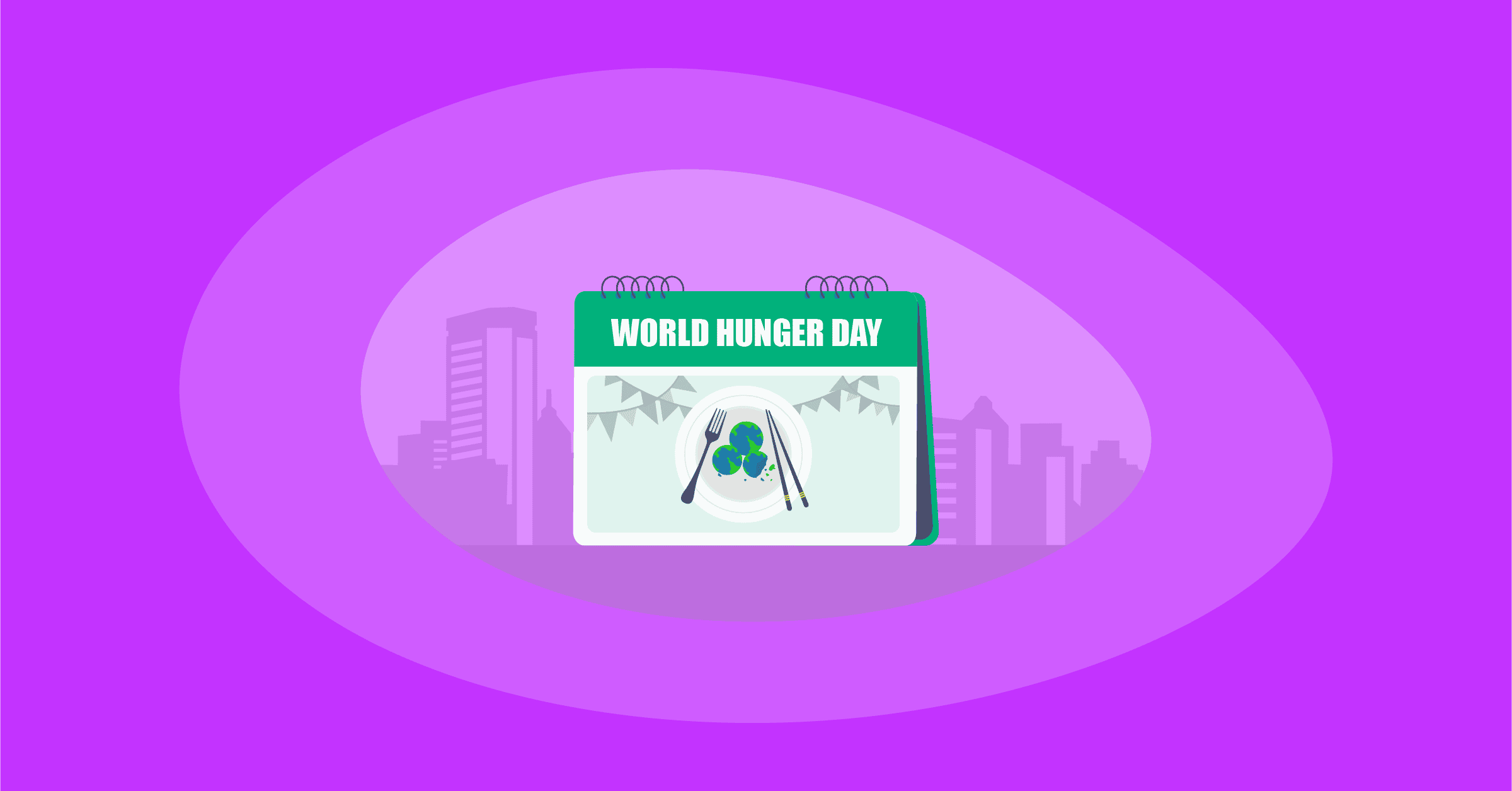 Illustration of World Hunger Day