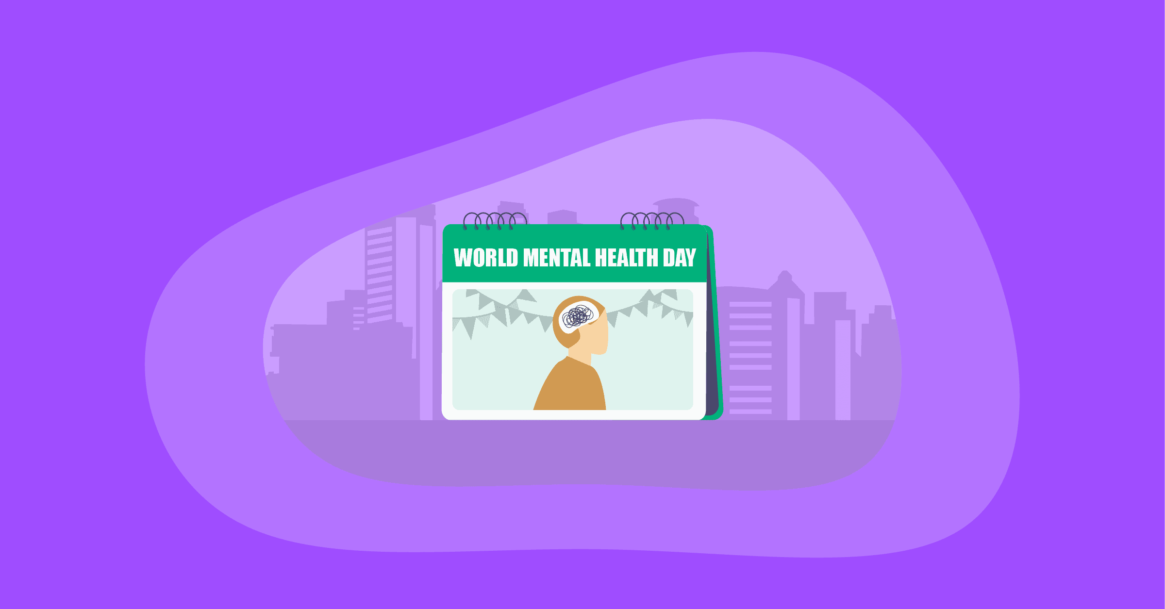 Illustration of World Mental Health Day