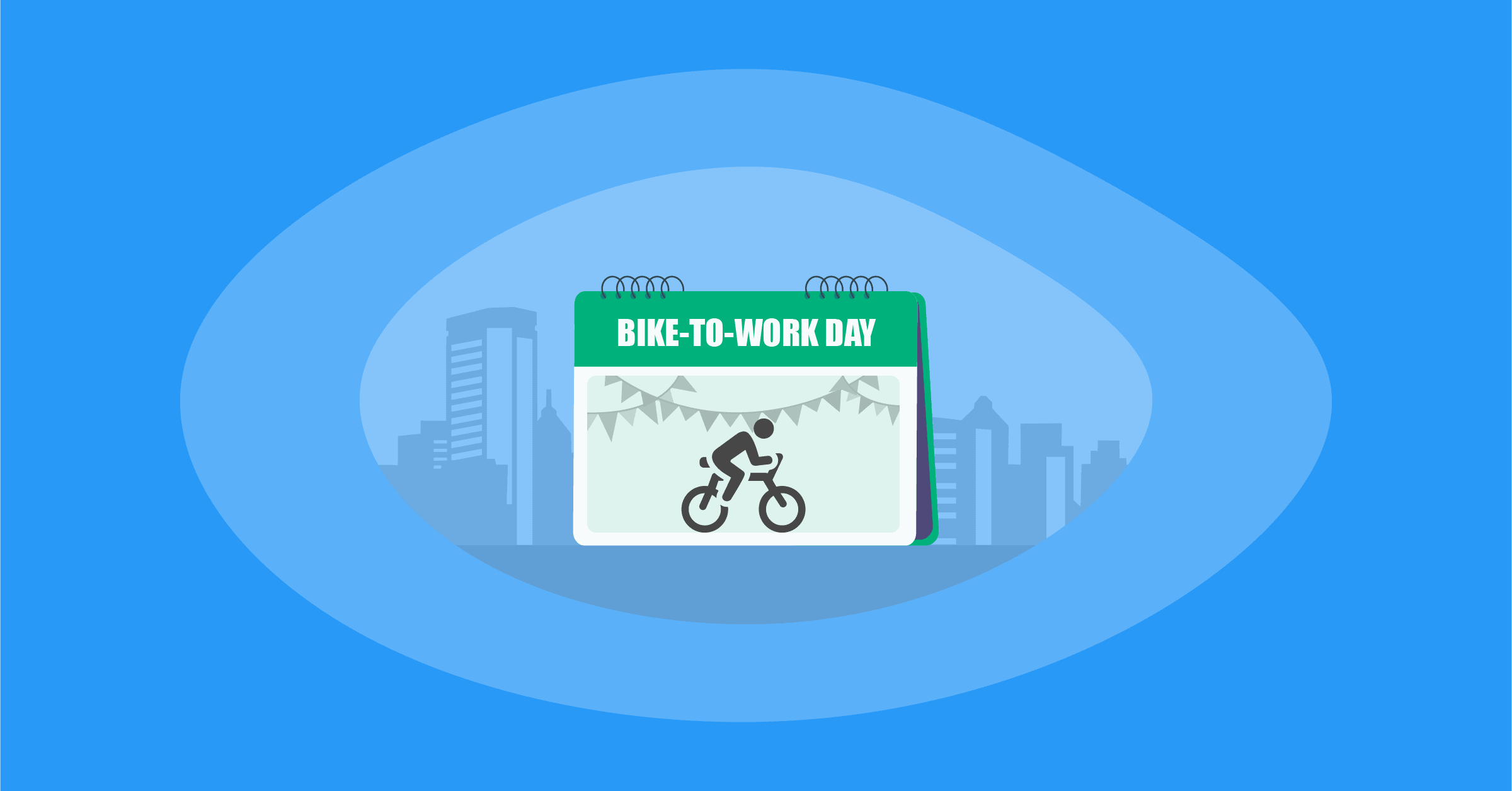 Illustration of Bike-to-Work Day